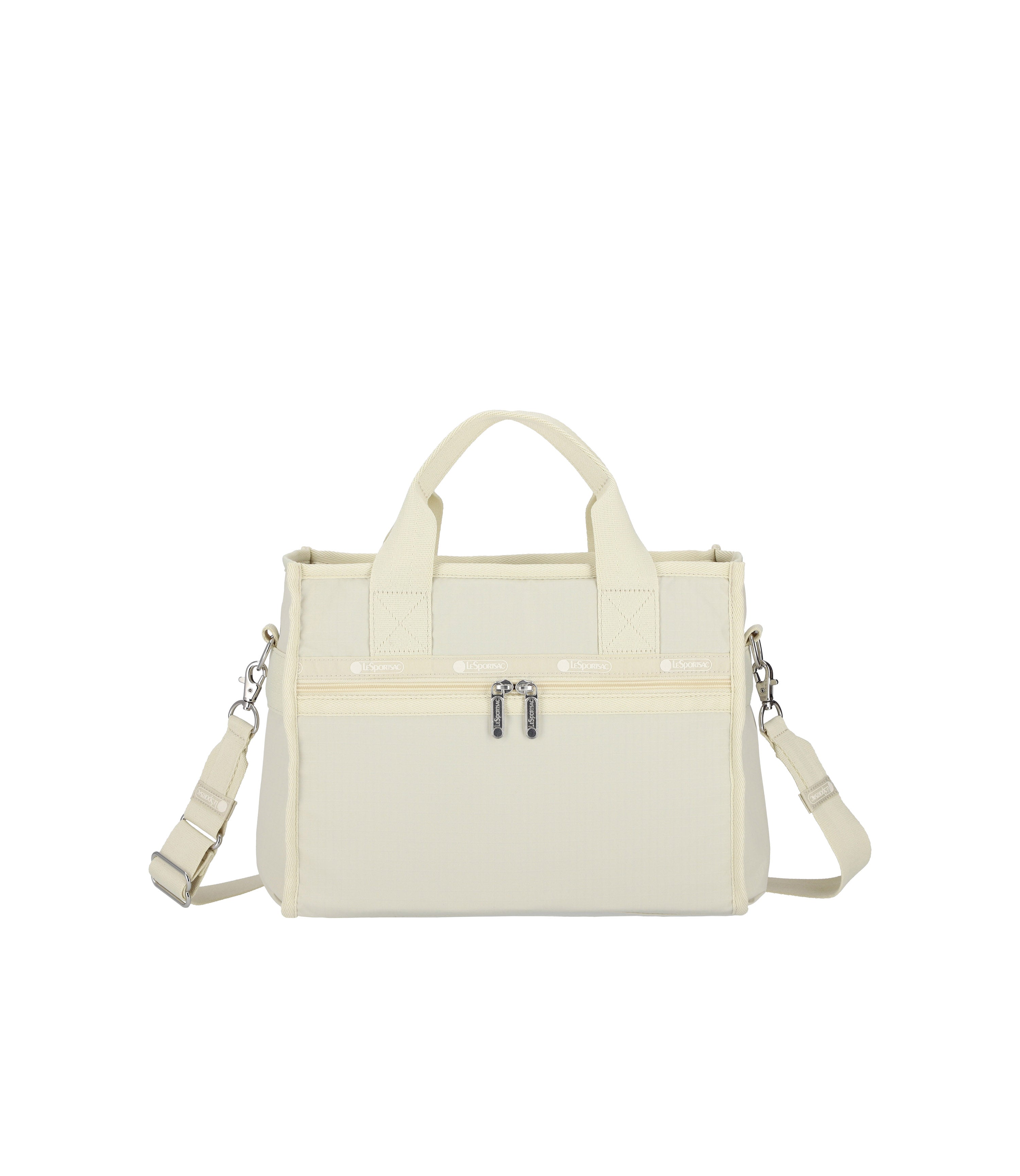 Large East/West Top Handle Tote - Biscuit Beige solid – LeSportsac