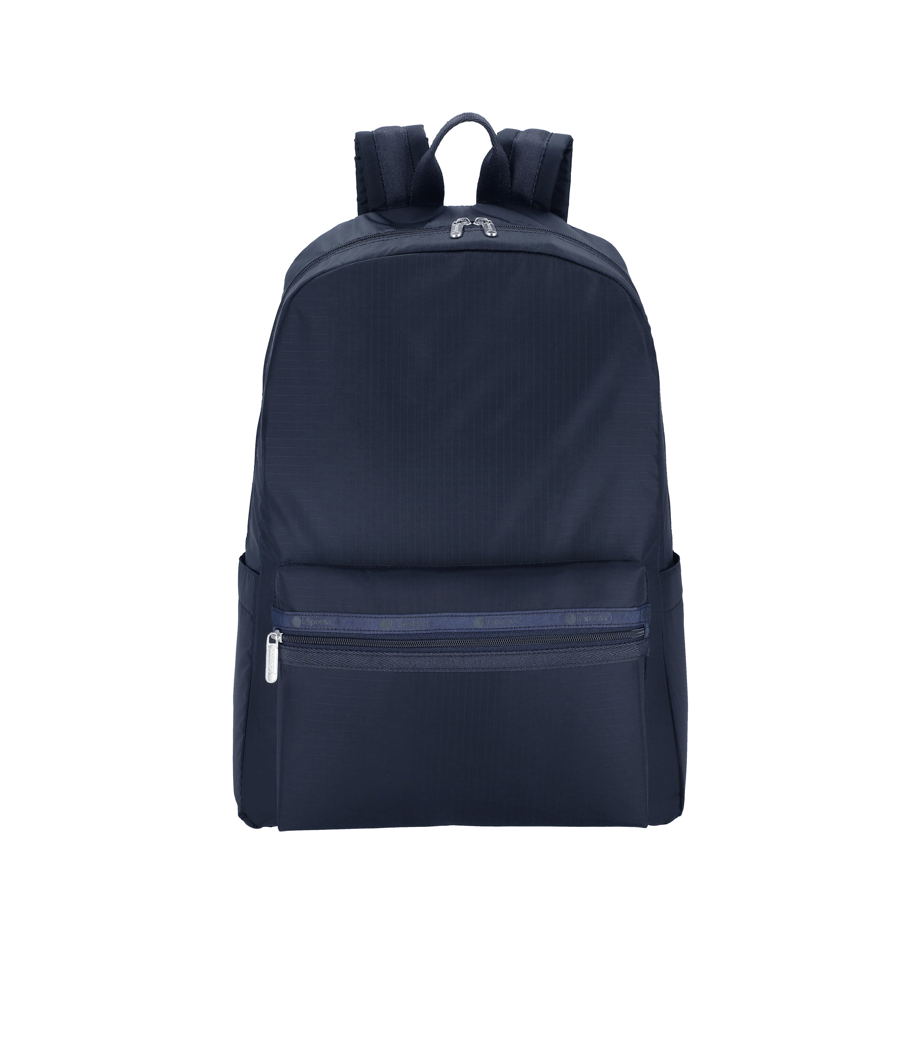blue backpack with laptop sleeve LeSportsac Deep Sea Navy Blue Classic Everyday Backpack