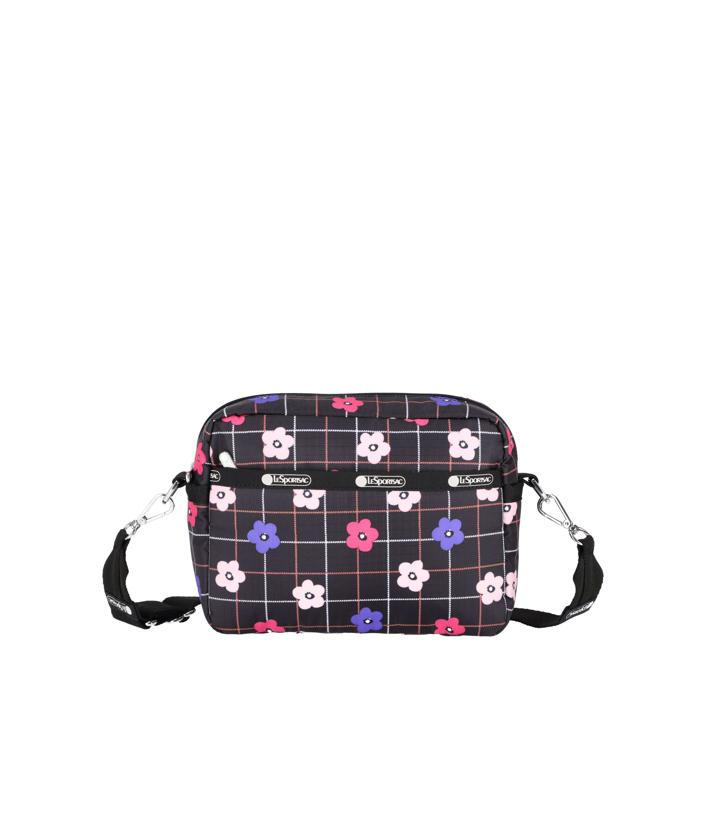 Deluxe Crossbody - Floral Plaid print – LeSportsac