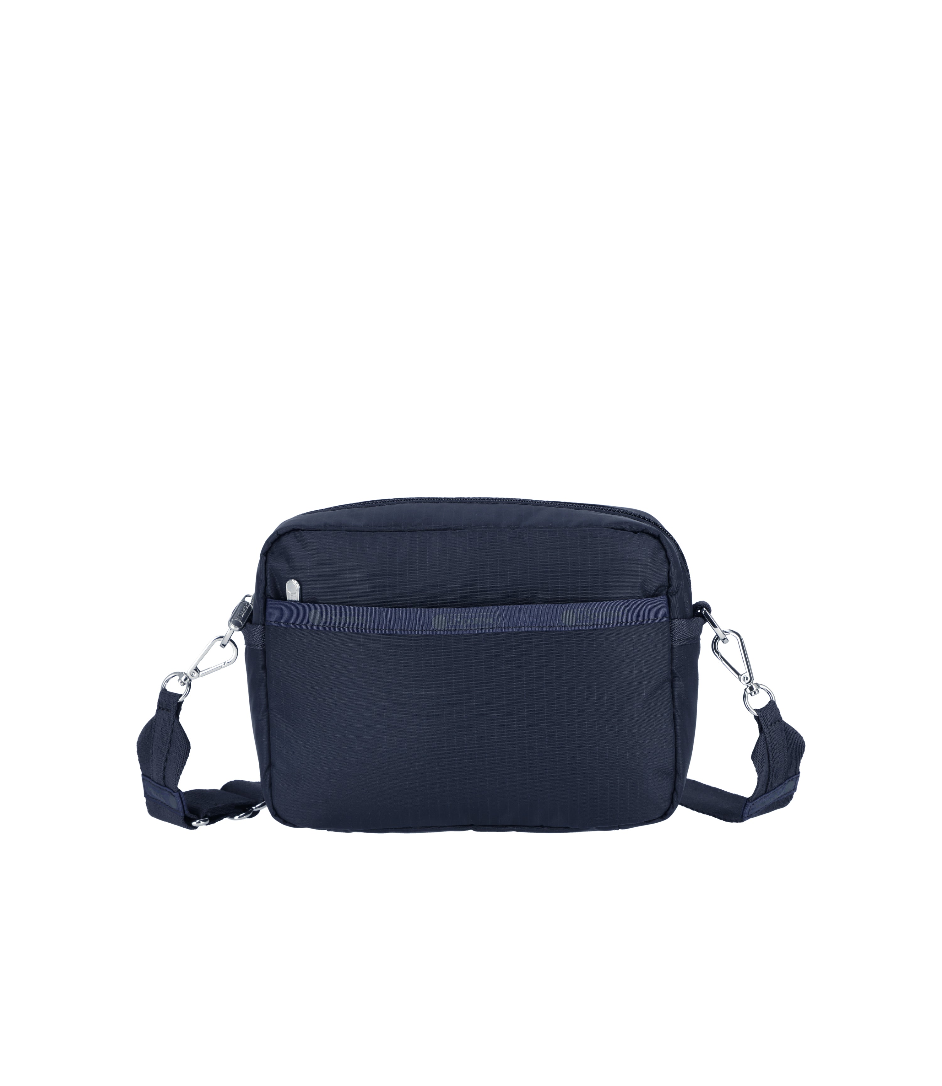 ■LeSportsac■ Deep Sea Blue EW Double Pocket Crossbody Bag Medium 3-Zip Crossbody - Deep Sea Blue solid – LeSportsac