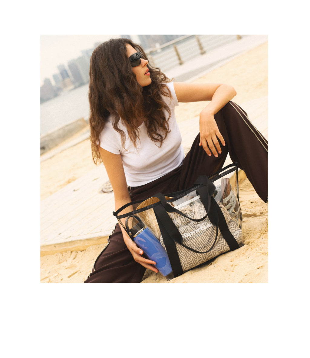 Clear East/West Tote - 27988998357040