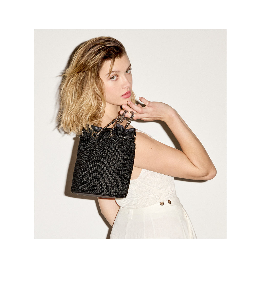 Chain Crochet Small Bucket - 27989033451568