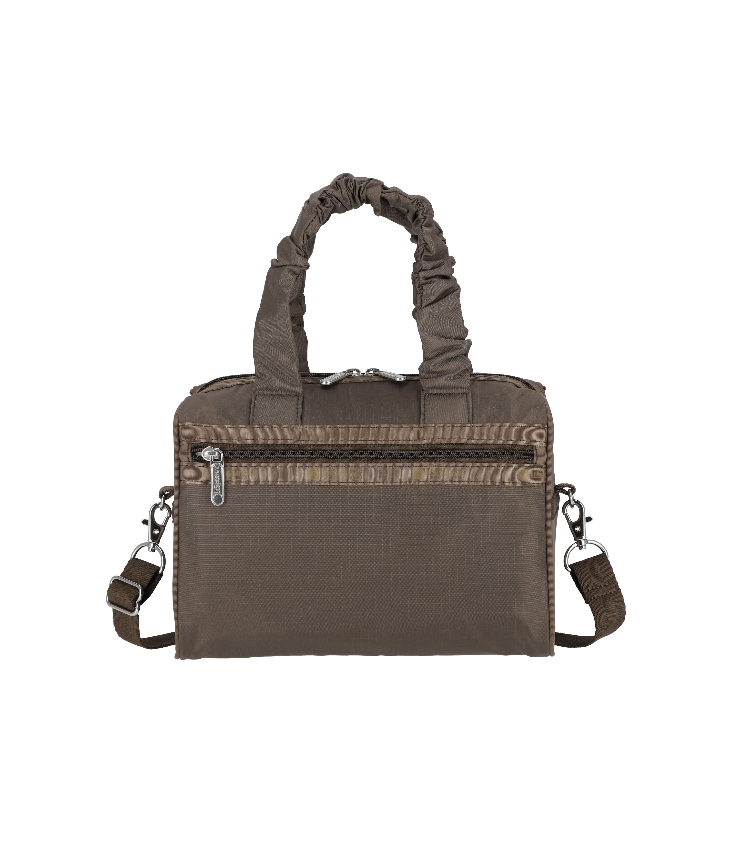 Gather Handle Everyday Small Satchel - Dark Chocolate solid