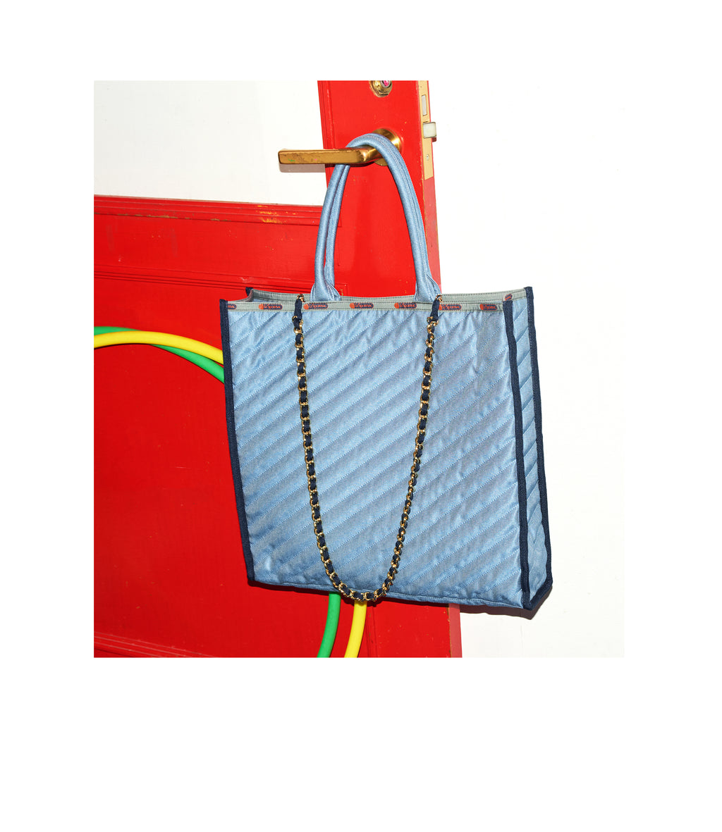 Large Chain Quilt Tote - 27900896247856