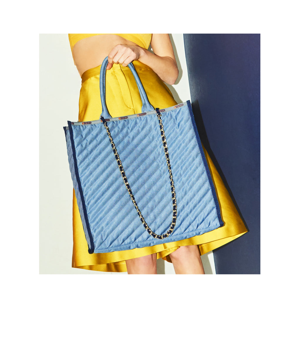 Large Chain Quilt Tote - 27900896215088