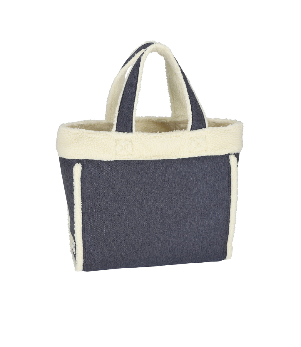Two-Way Denim Tote - 26406994214960