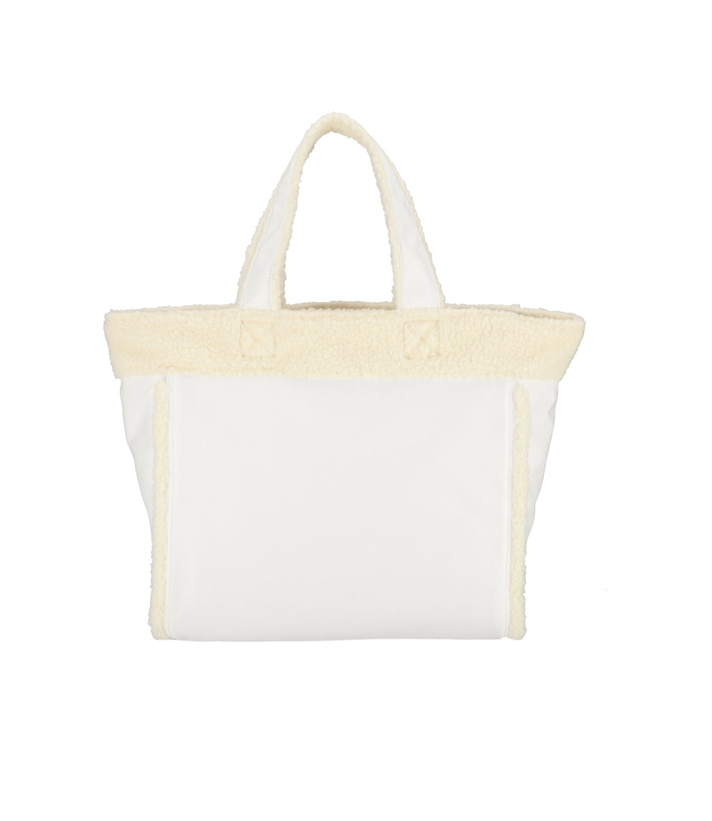 Two-Way Denim Tote - 26653632036912