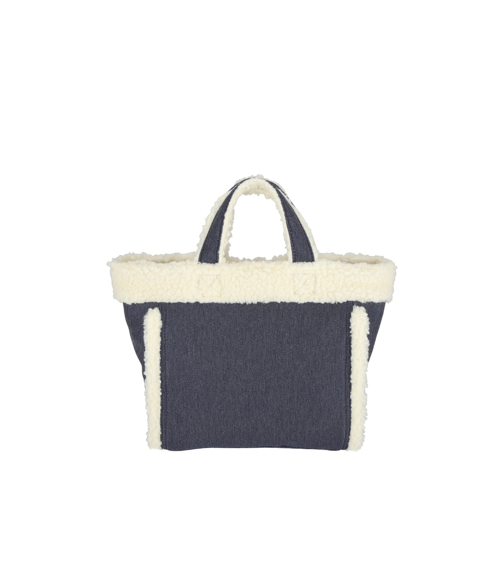 Small Two-Way Denim Tote - 26436129390640