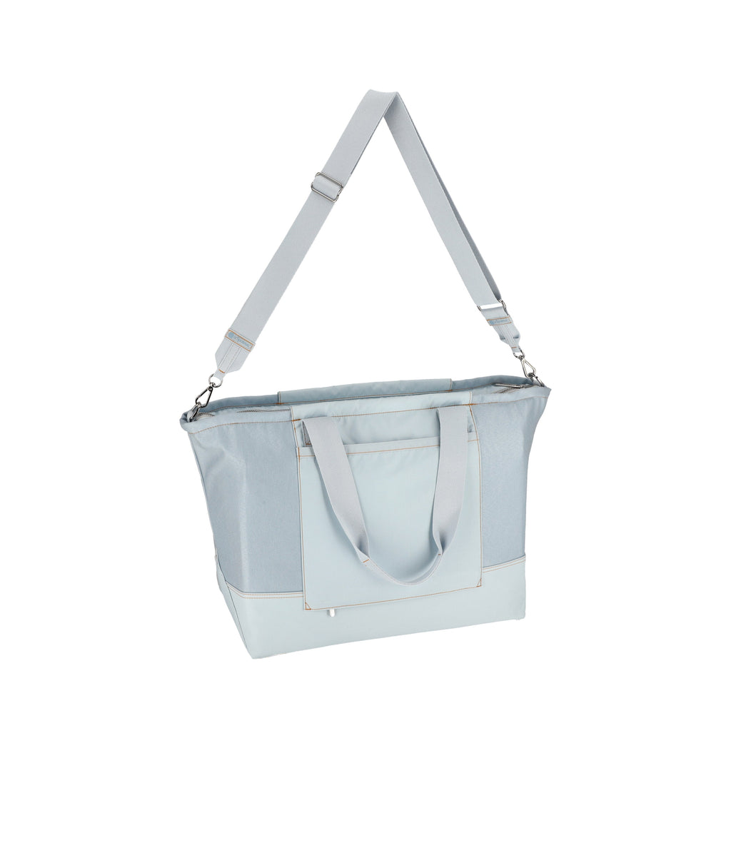 Denim East/West Tote - 26436130996272