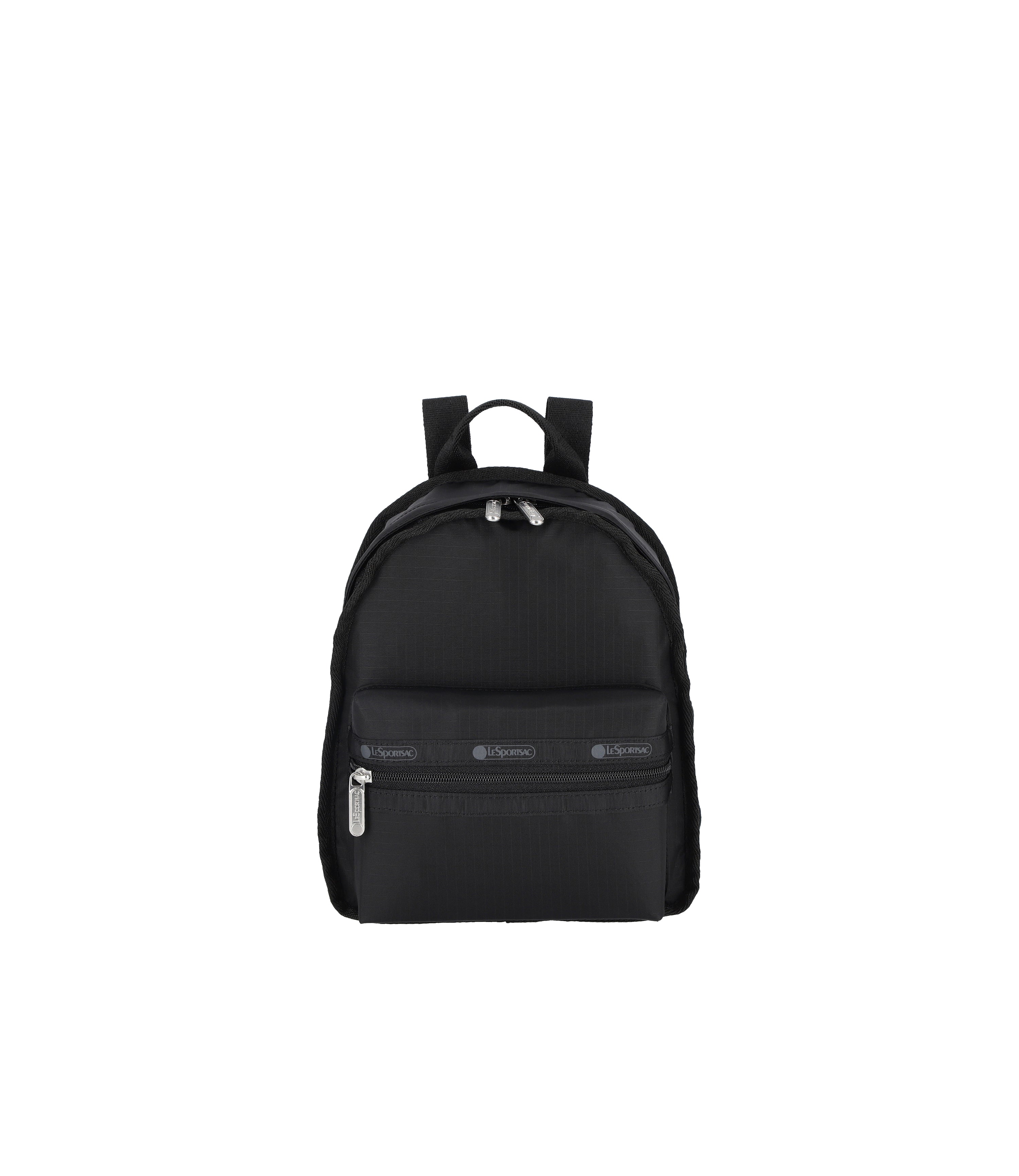 Solid Black Mini Route Backpack LeSportsac