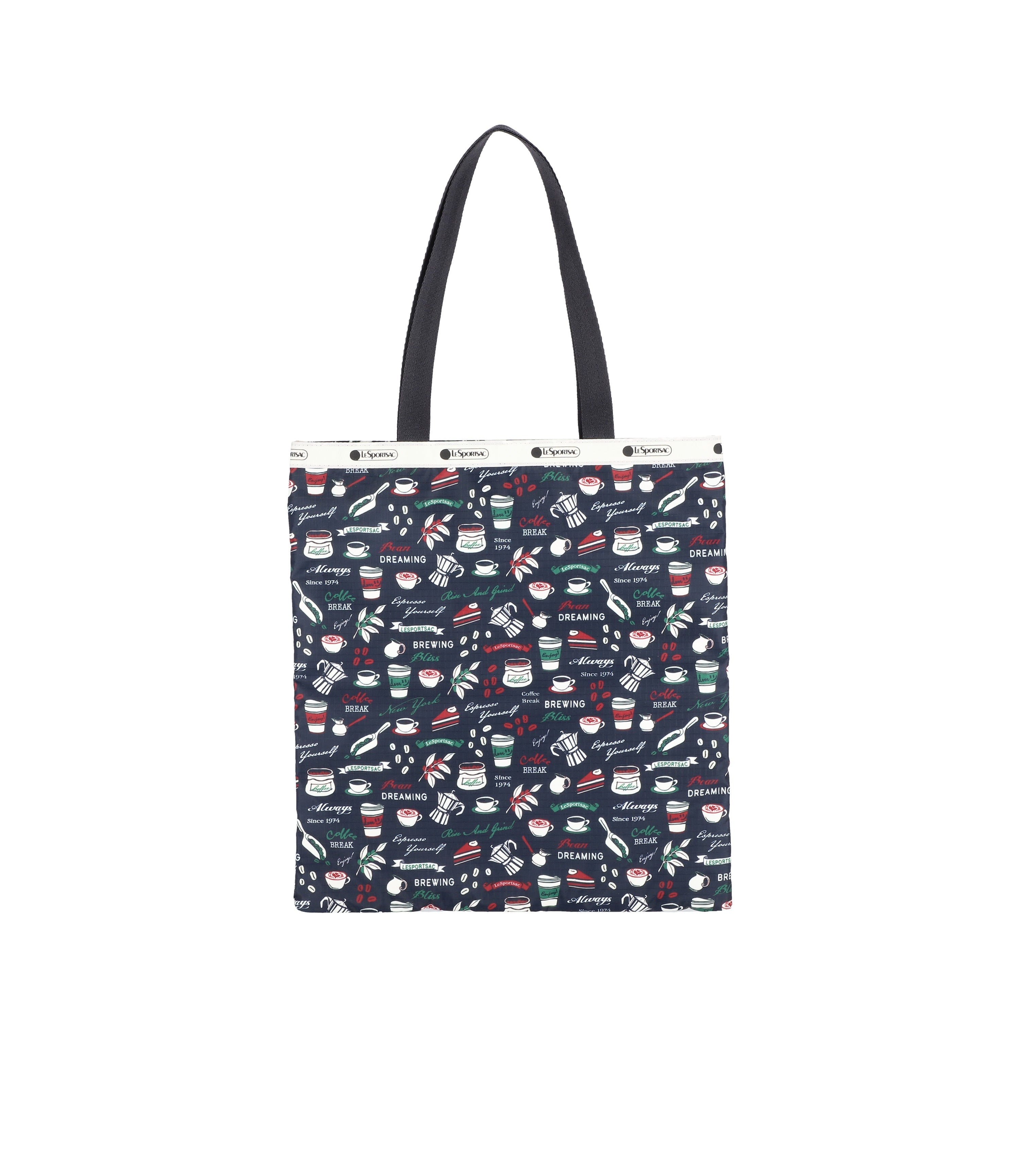 Large Emerald Tote - Cup of Cozy print – LeSportsac