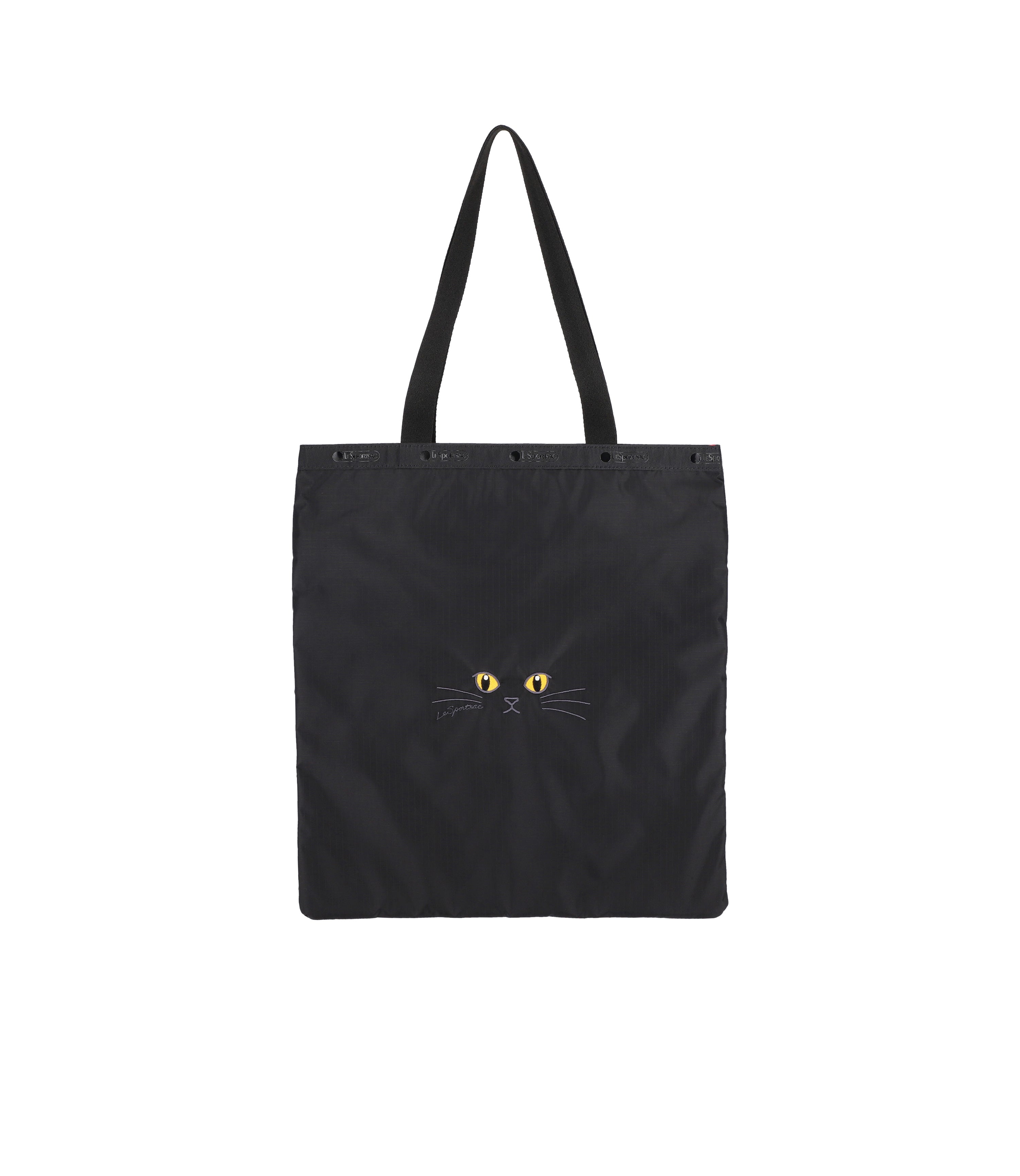 LeSportsac×Ameri Large Emerald Tote - Latte Heart Leopard Brown print
