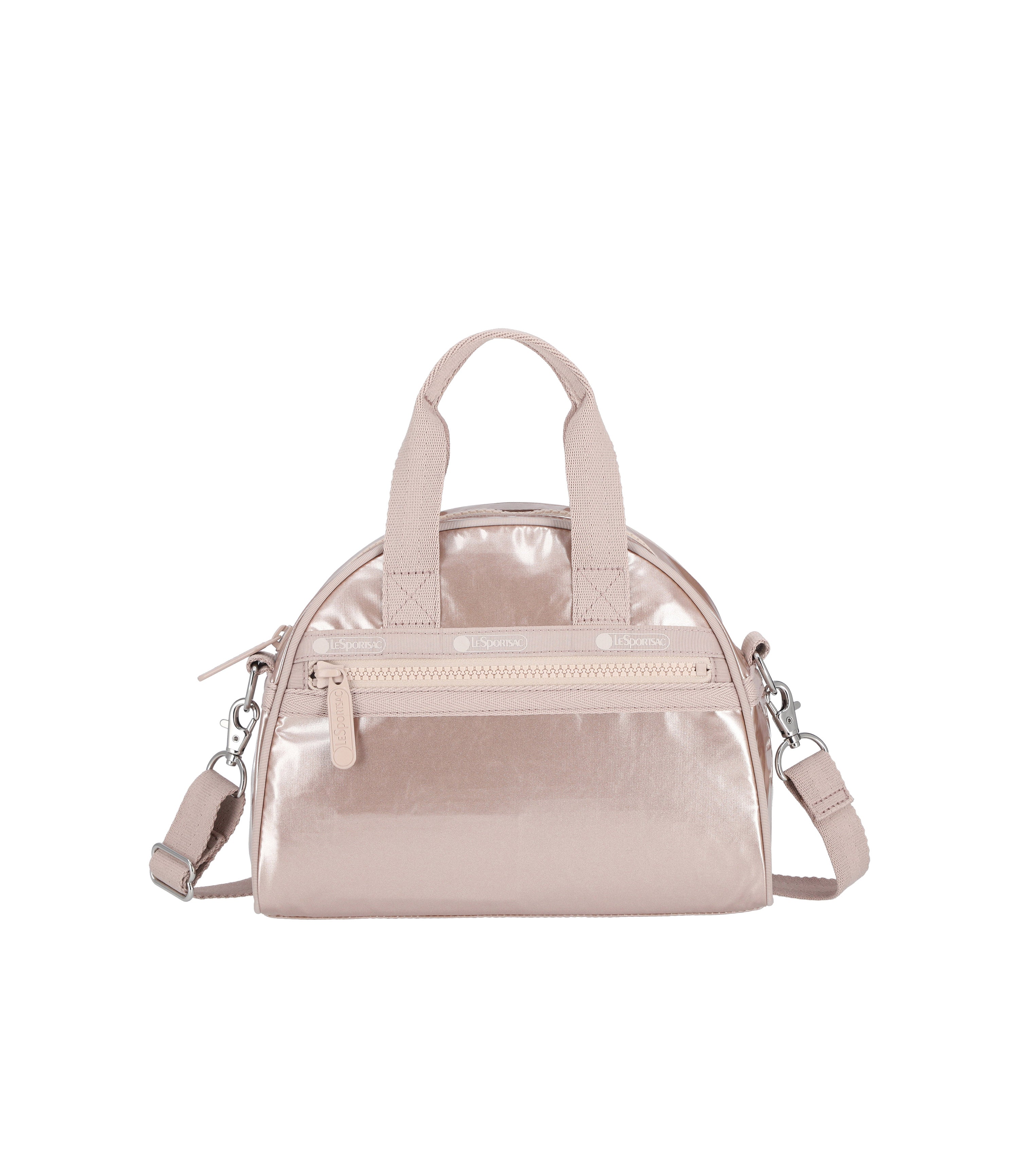 Round Small Satchel - Rose Gold Shine – LeSportsac