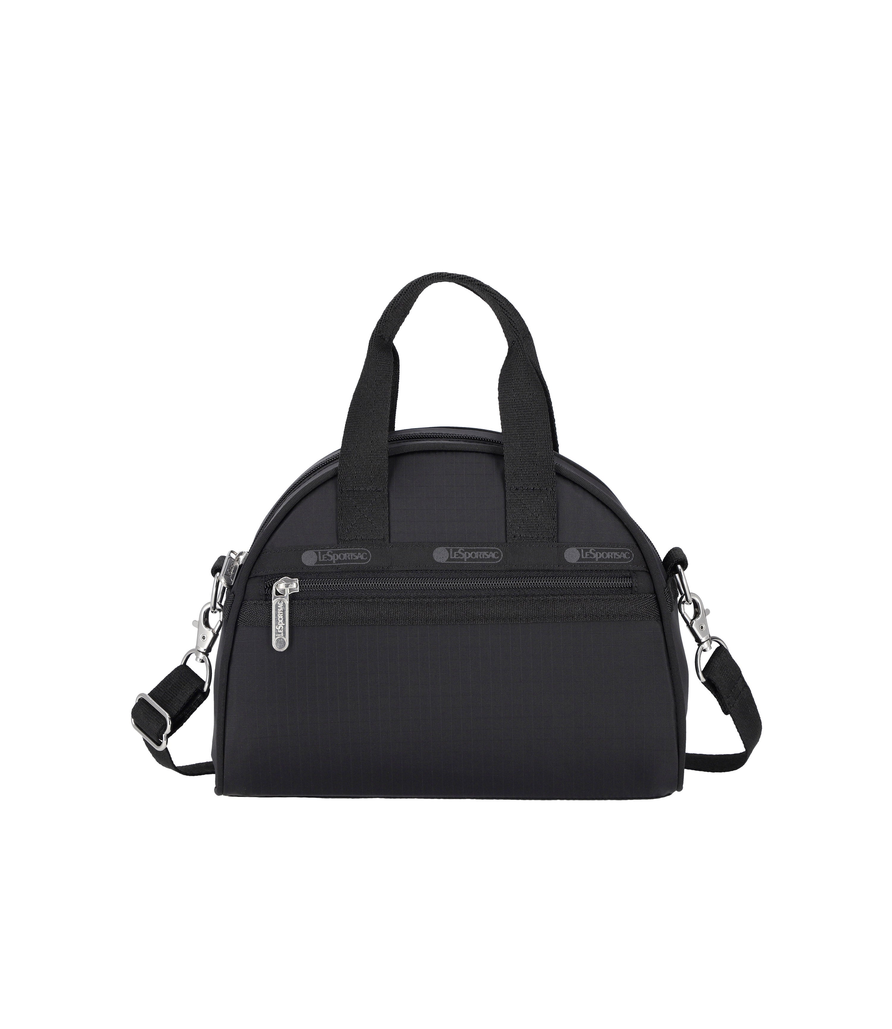 Round Small Satchel - Black solid – LeSportsac