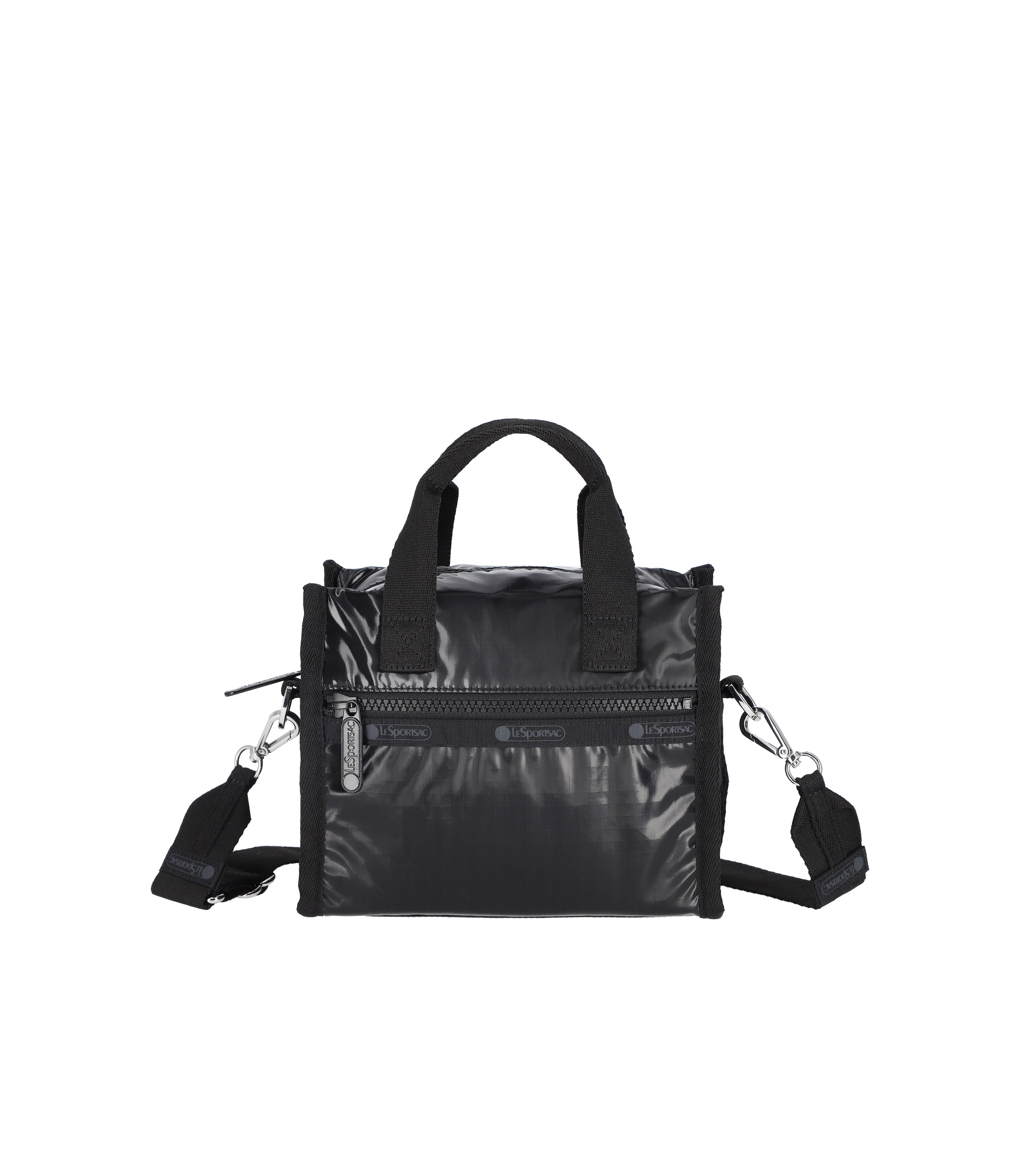 East/West Shoulder Satchel - Black Shine – LeSportsac