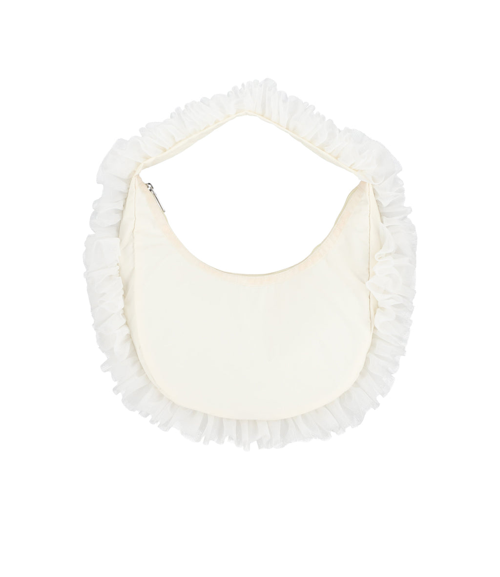 Ruffle Zip Hobo - 29309110386736