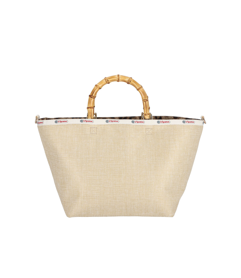 Medium Bamboo Tote with Strap - 27857096802352