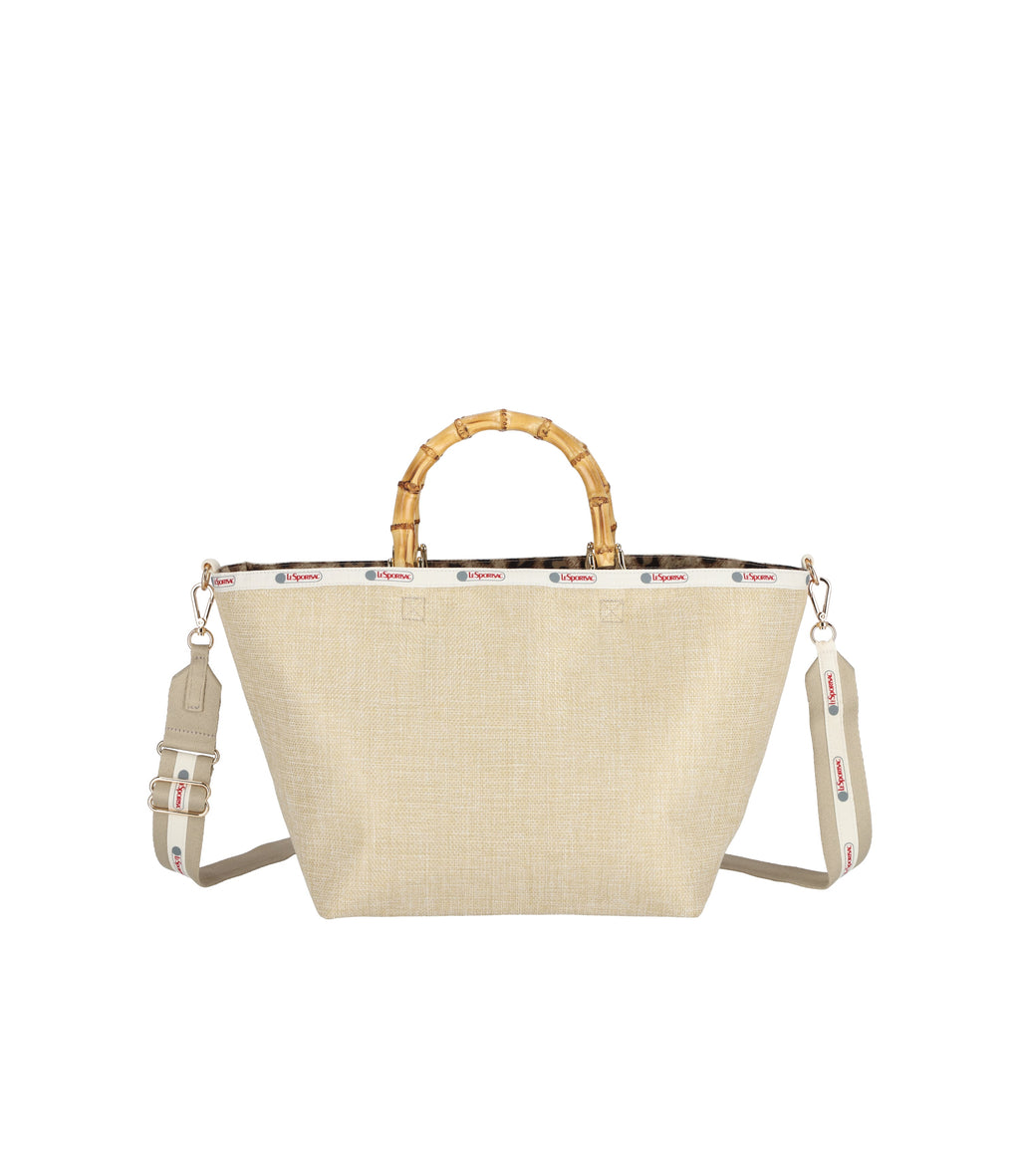 Medium Bamboo Tote with Strap - 27857096704048