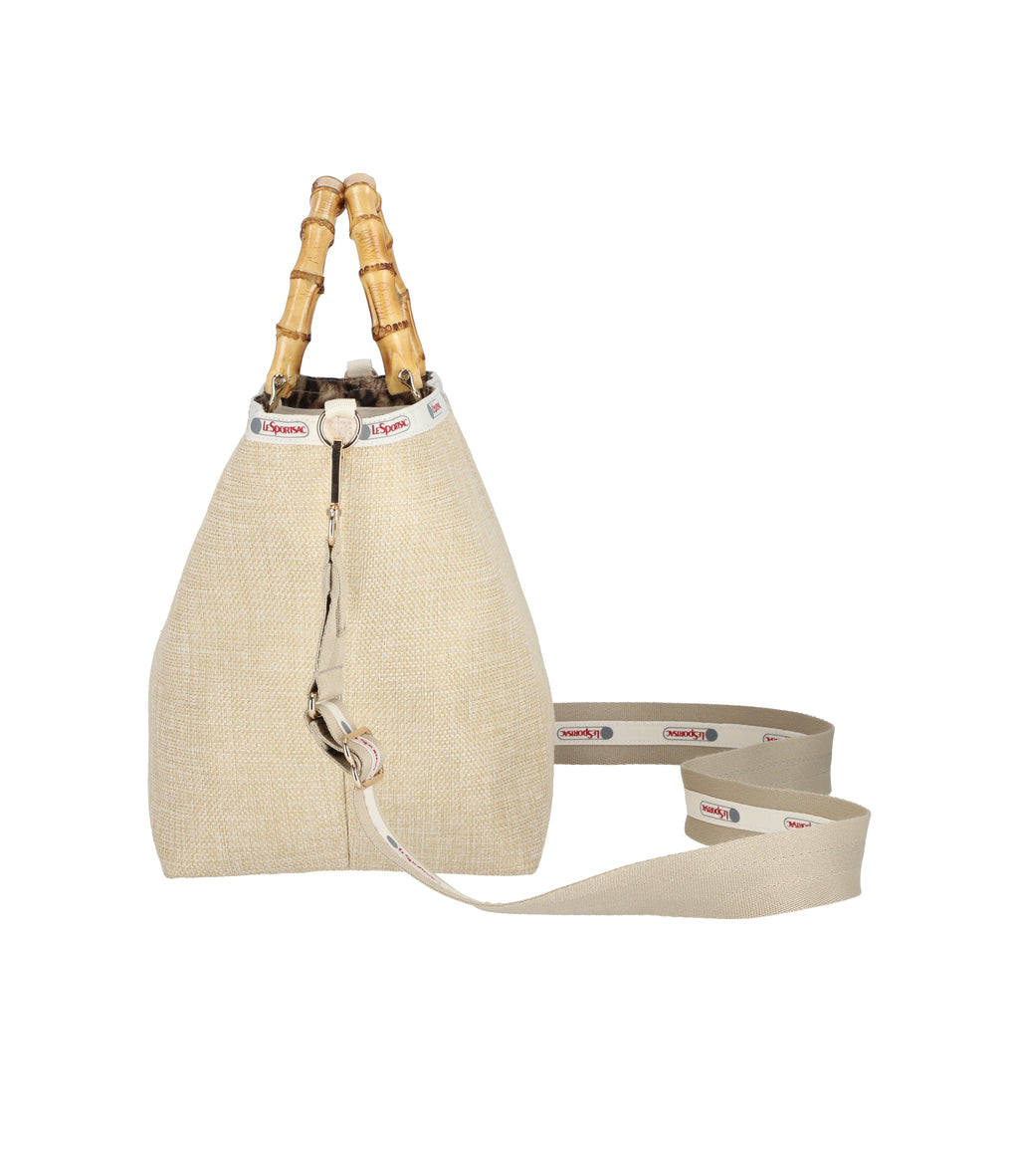 Medium Bamboo Tote with Strap - 27857096769584