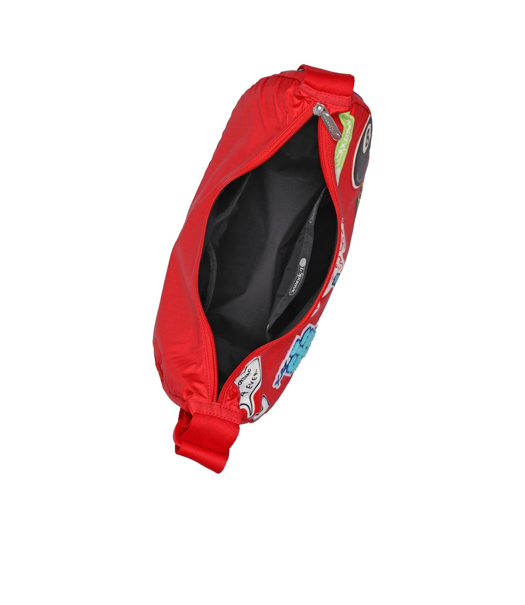 Patch Small Adjustable Hobo - 29997379813424