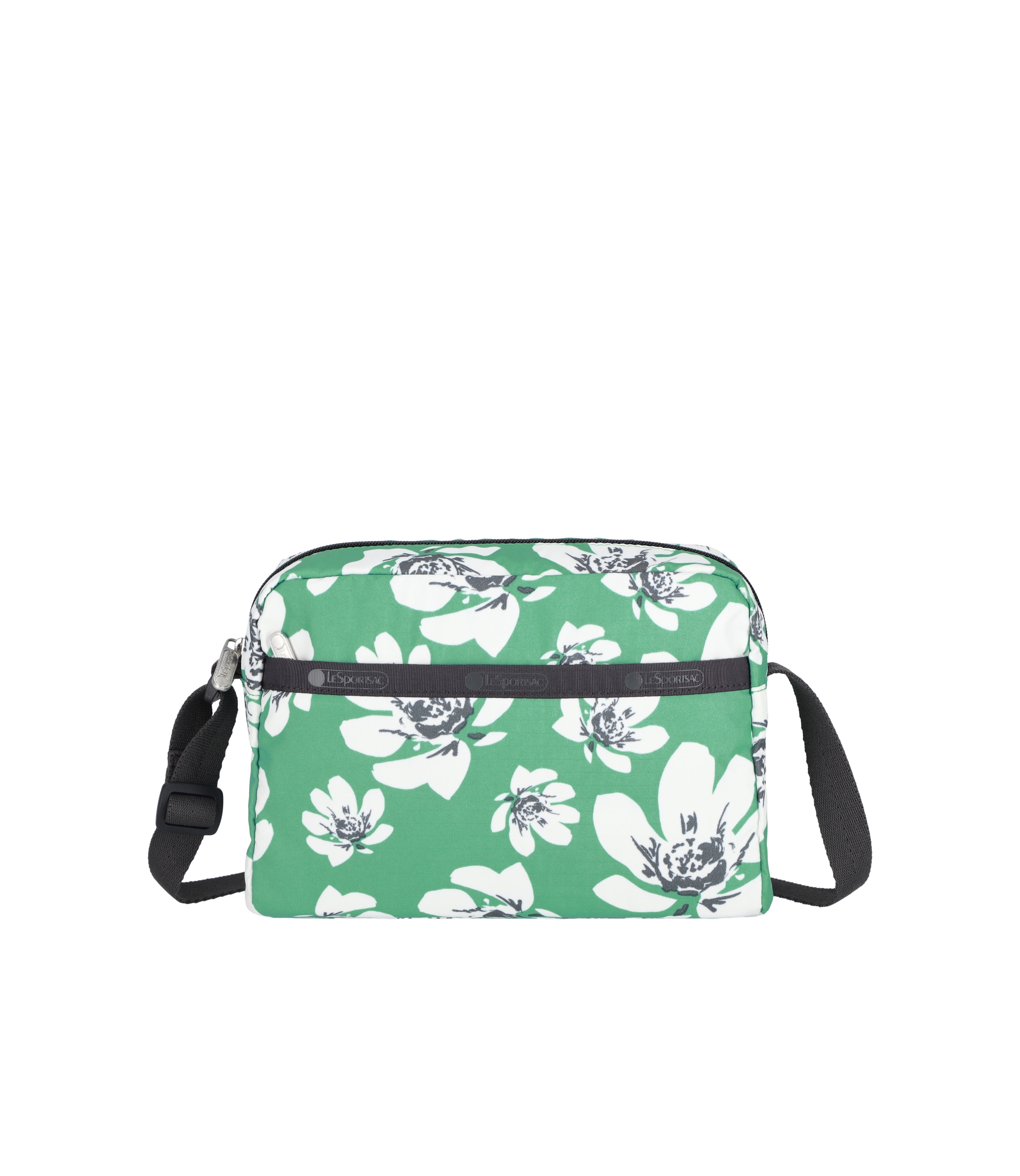 Daniella Crossbody - Tropical Garden Green print – LeSportsac