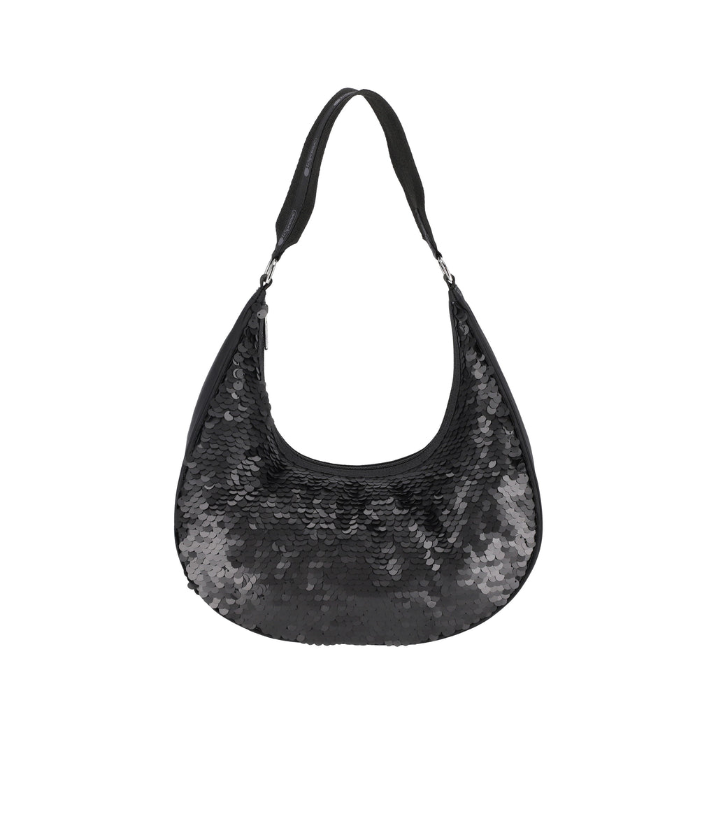 Sequin Round Shoulder Bag - 28452631609392
