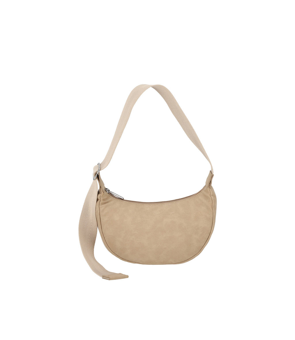 Suede Small Zip Hobo - 30493894115376