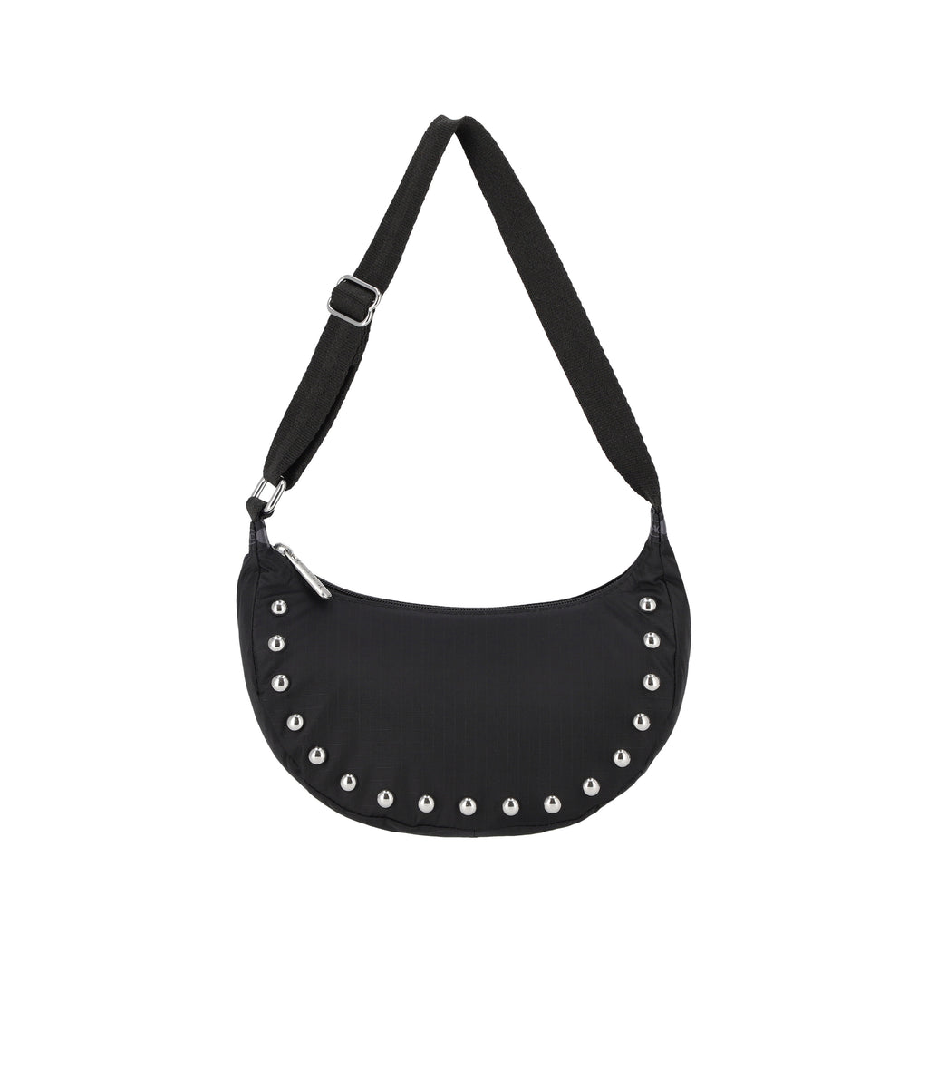 Studs Small Zip Hobo - 30331295989808