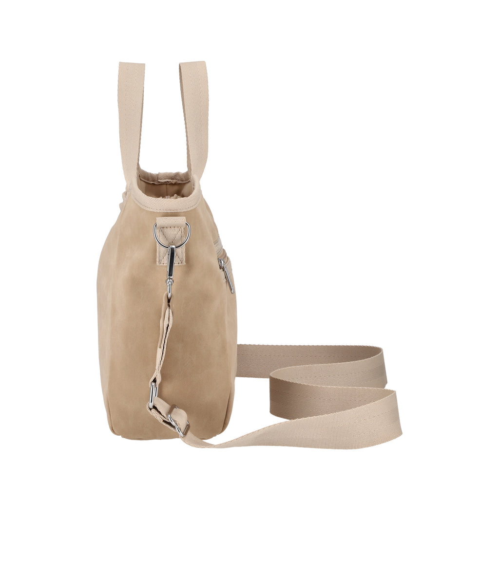 Suede Double Handle Hobo - 30489900122160