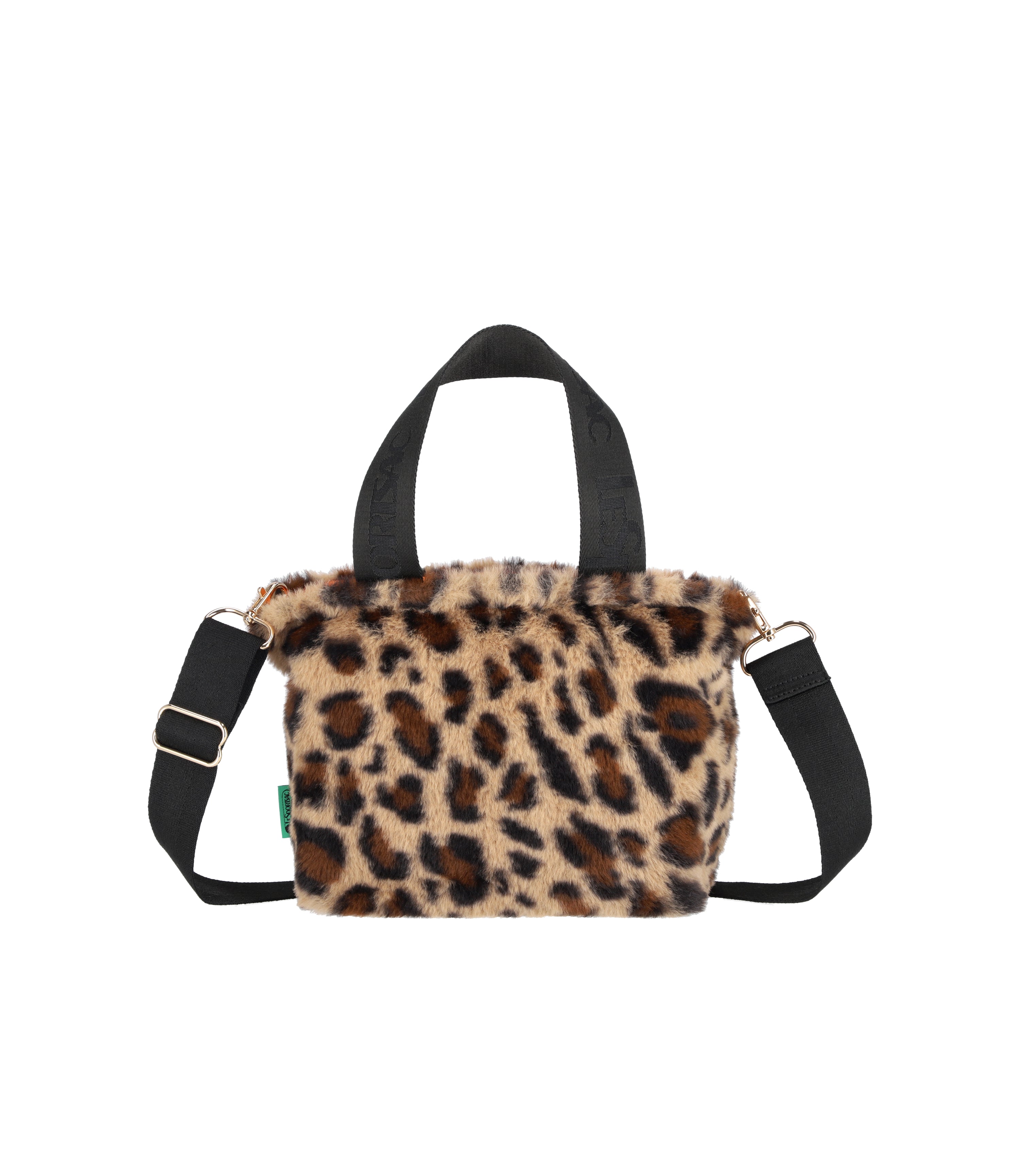 プードルBAG Fur East/West Tote - Leopard Fluffy Fur – LeSportsac