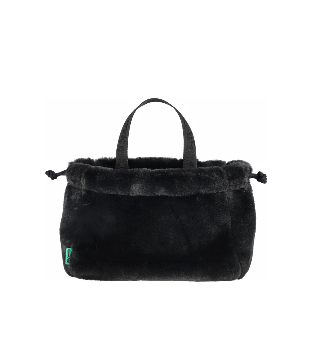 Fur Drawstring Tote - 28748760186928