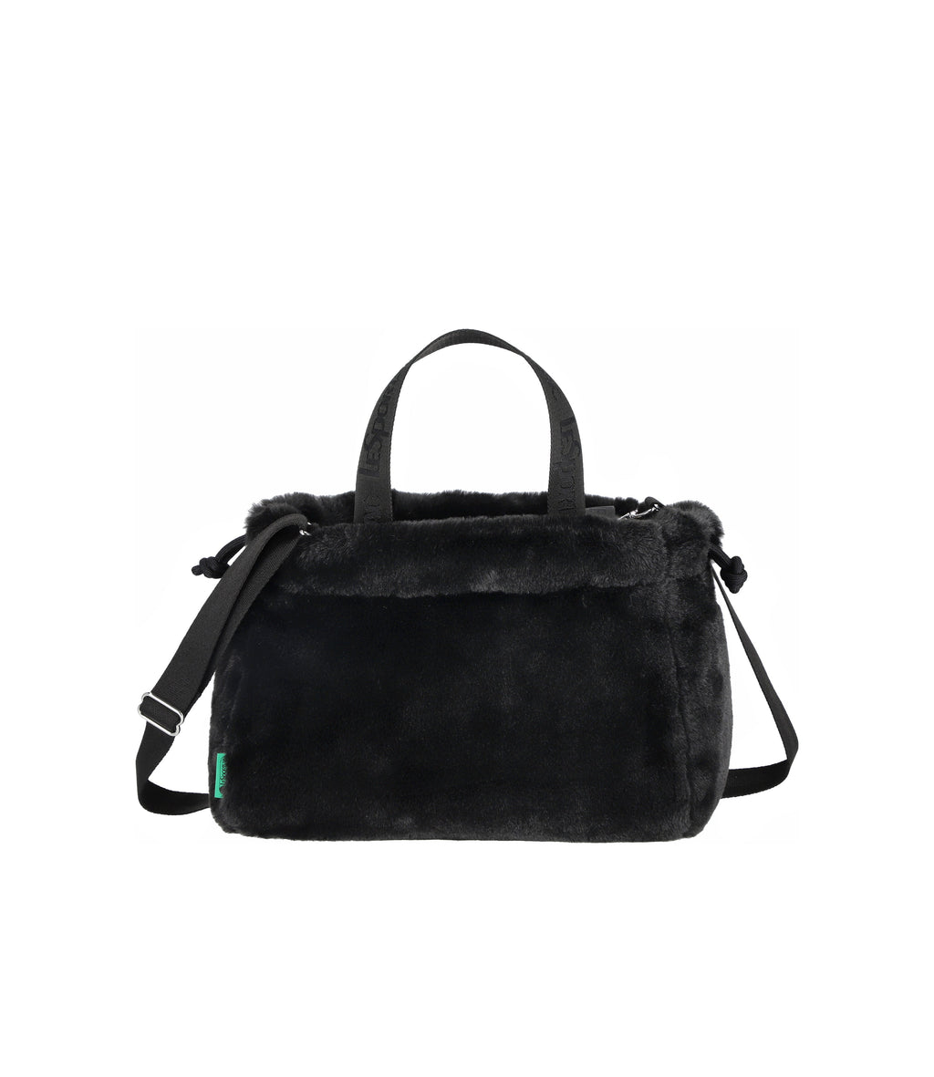 Fur Drawstring Tote - 28748760088624