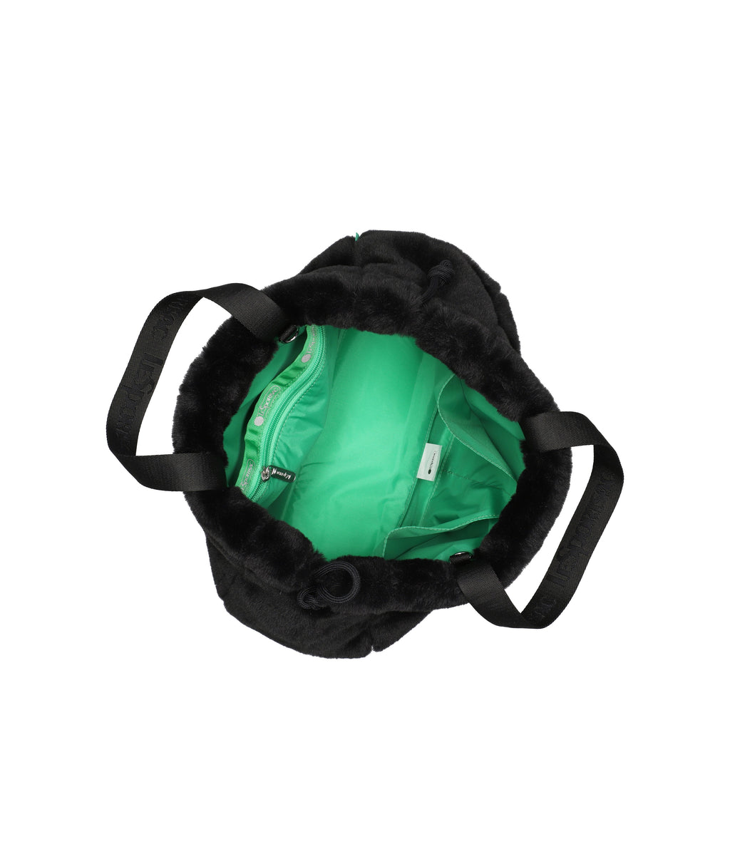 Fur Drawstring Tote - 28748760252464