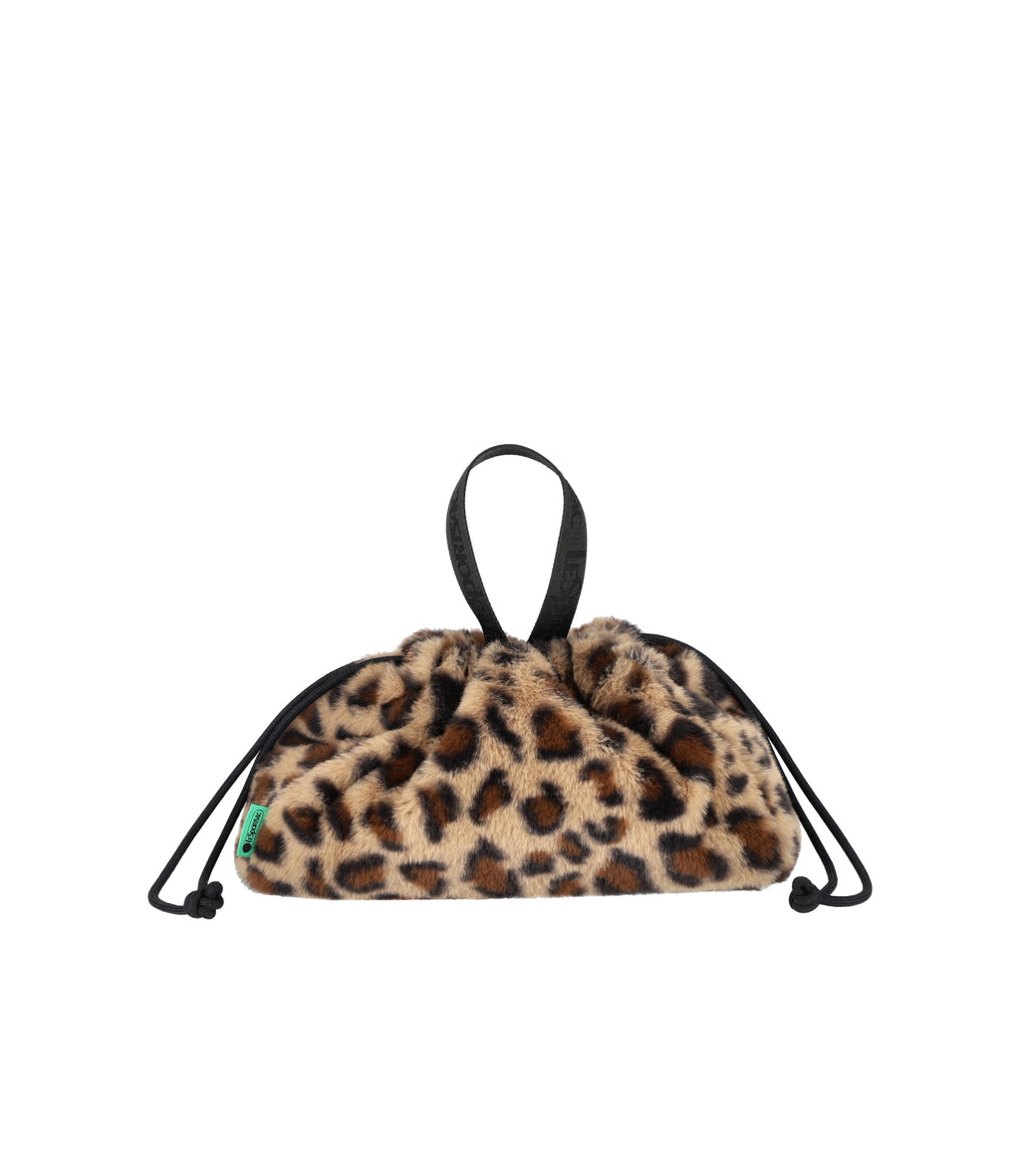 Fur Drawstring Tote - 28748760645680