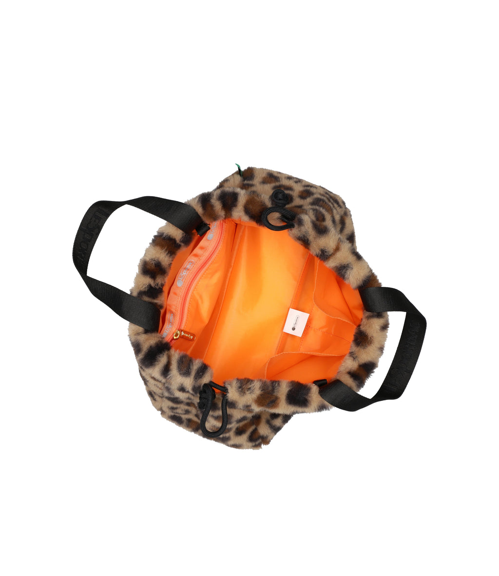 Fur Drawstring Tote - 28748760678448