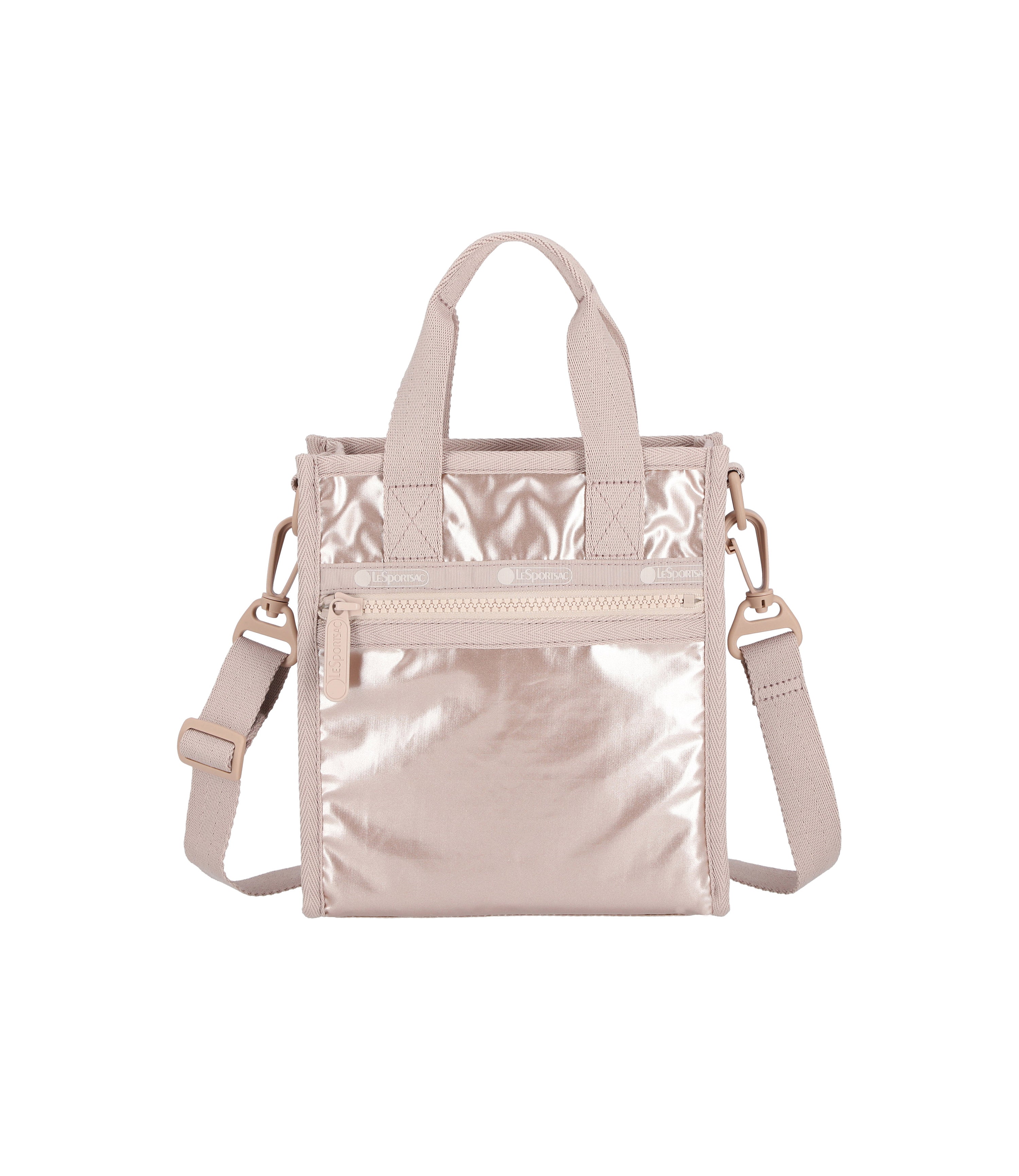 Mini North/South Tote - Rose Gold Shine – LeSportsac