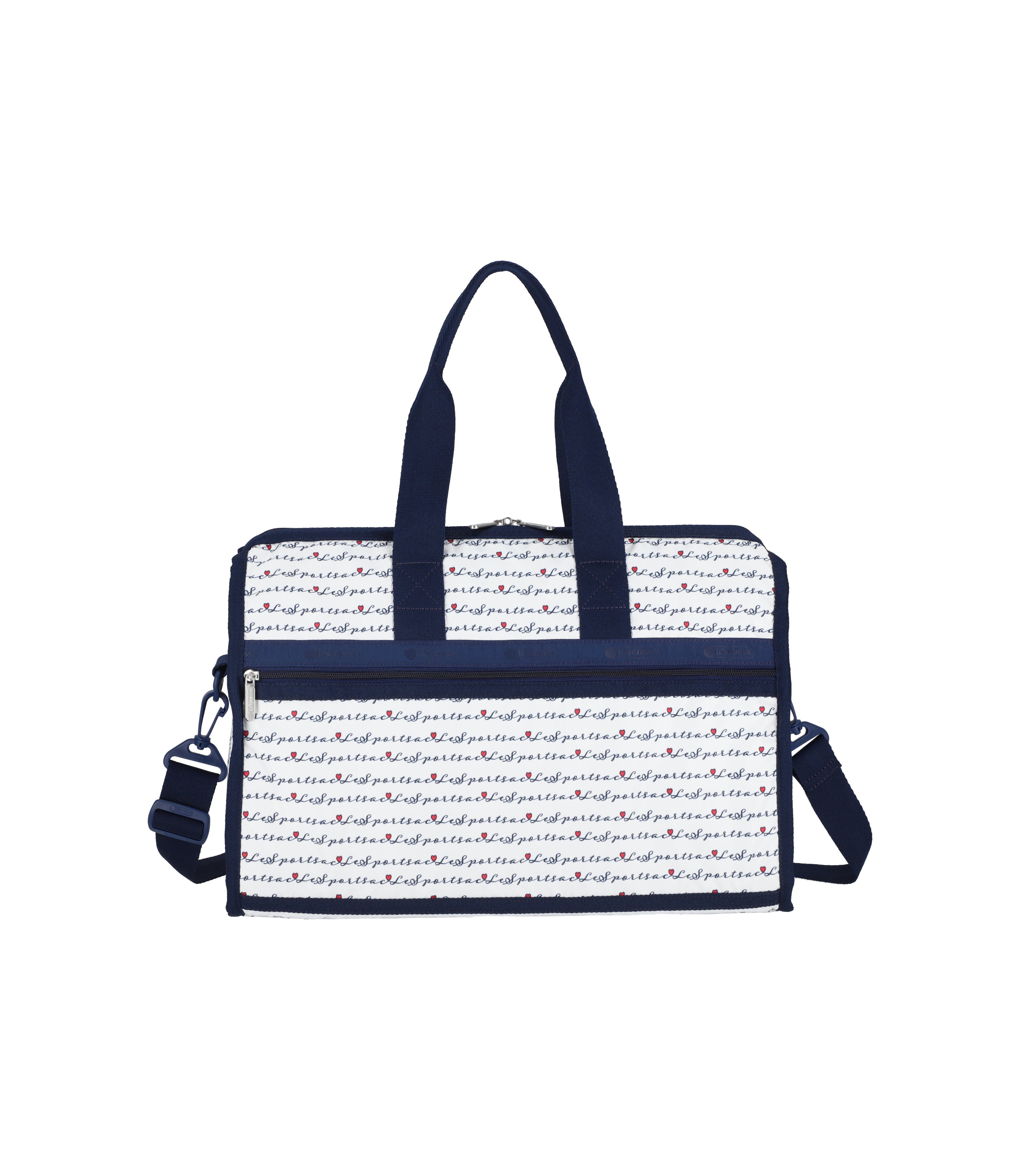 Deluxe Medium Weekender - Marine Logo Border print – LeSportsac