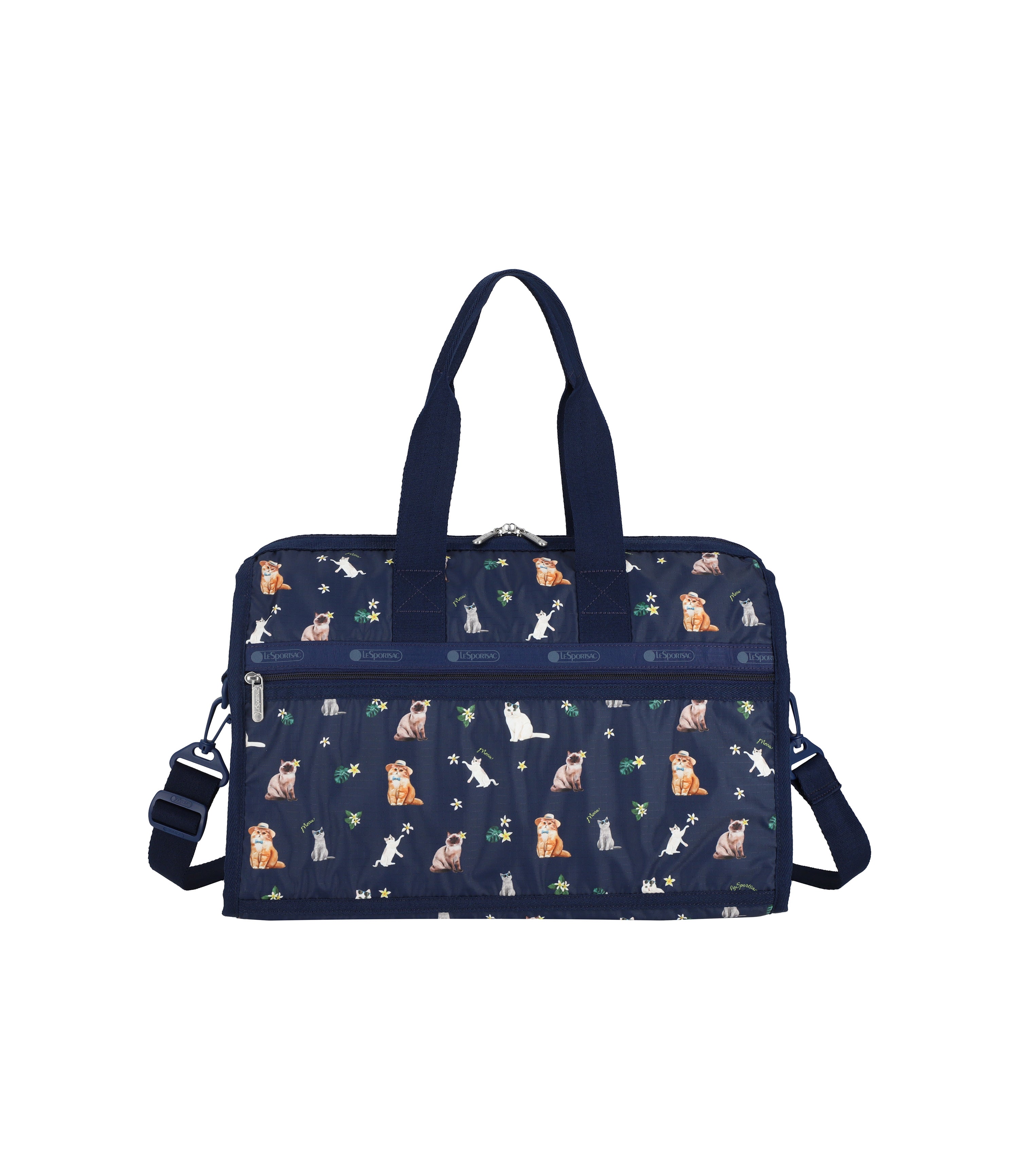 Deluxe Medium Weekender - Tropical Meow Cat print – LeSportsac