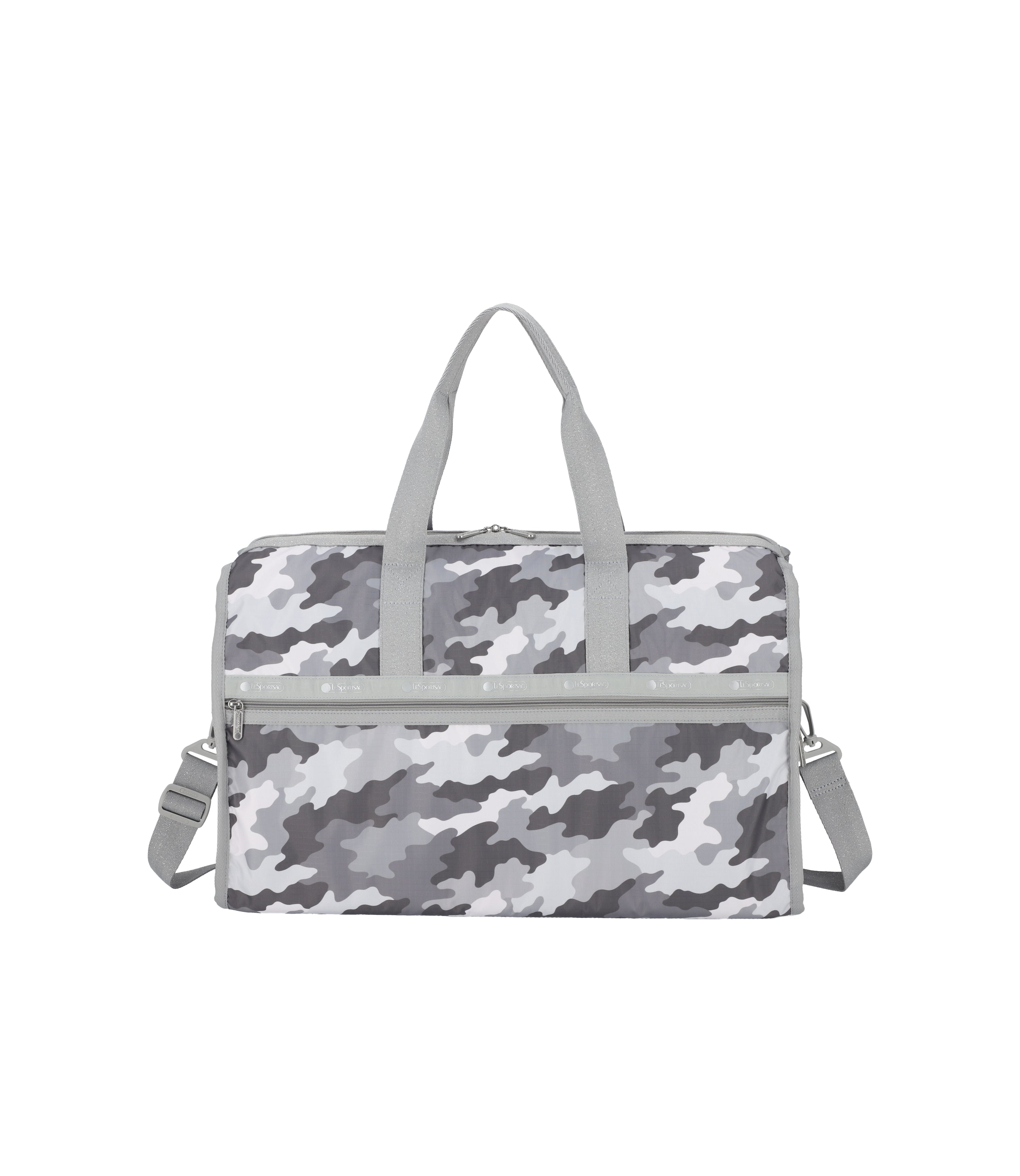 Deluxe Large Weekender - Glimmer Gray Camo print – LeSportsac