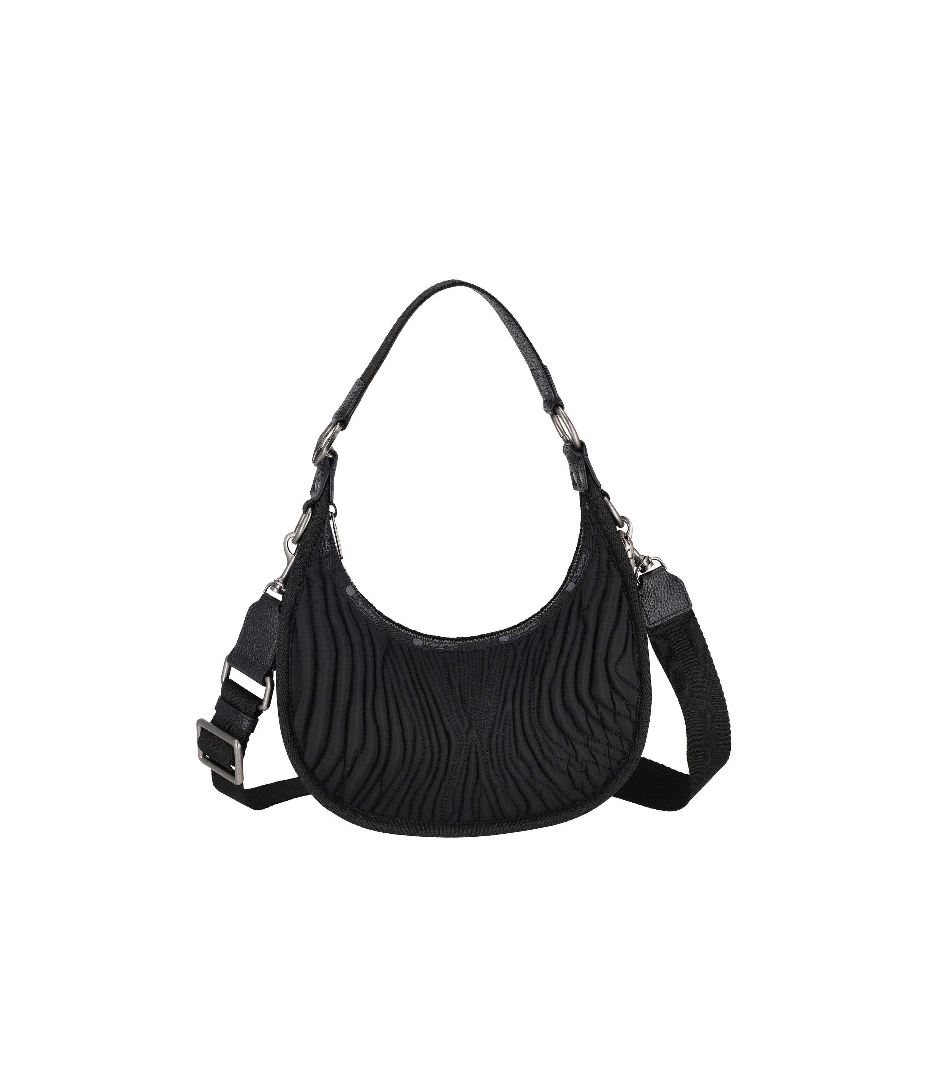 ★LeSportsac★ CAV BOLOGNA SMALL PYTHON_5242HD13 Black Matelassé Bologna Small Bag | LeSportsac