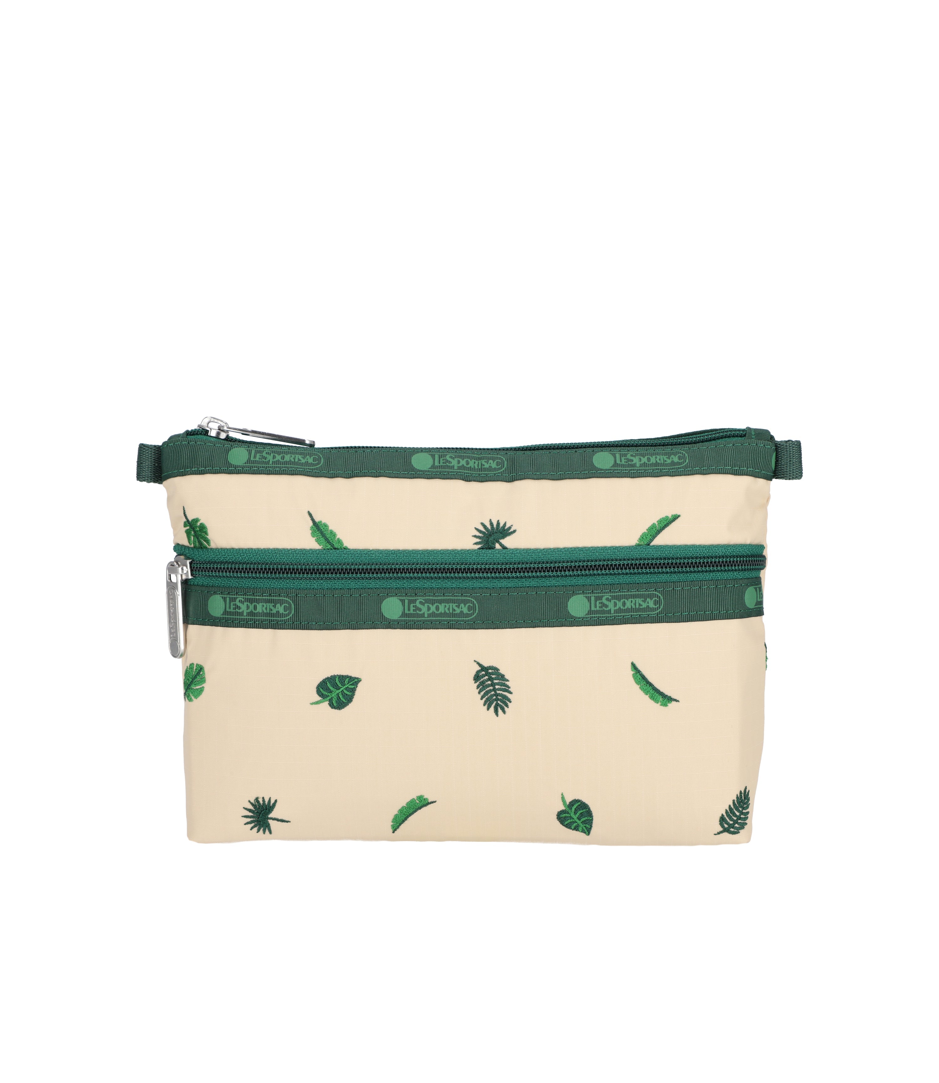 Cosmetic Clutch - Tropical Palm Embroidery – LeSportsac