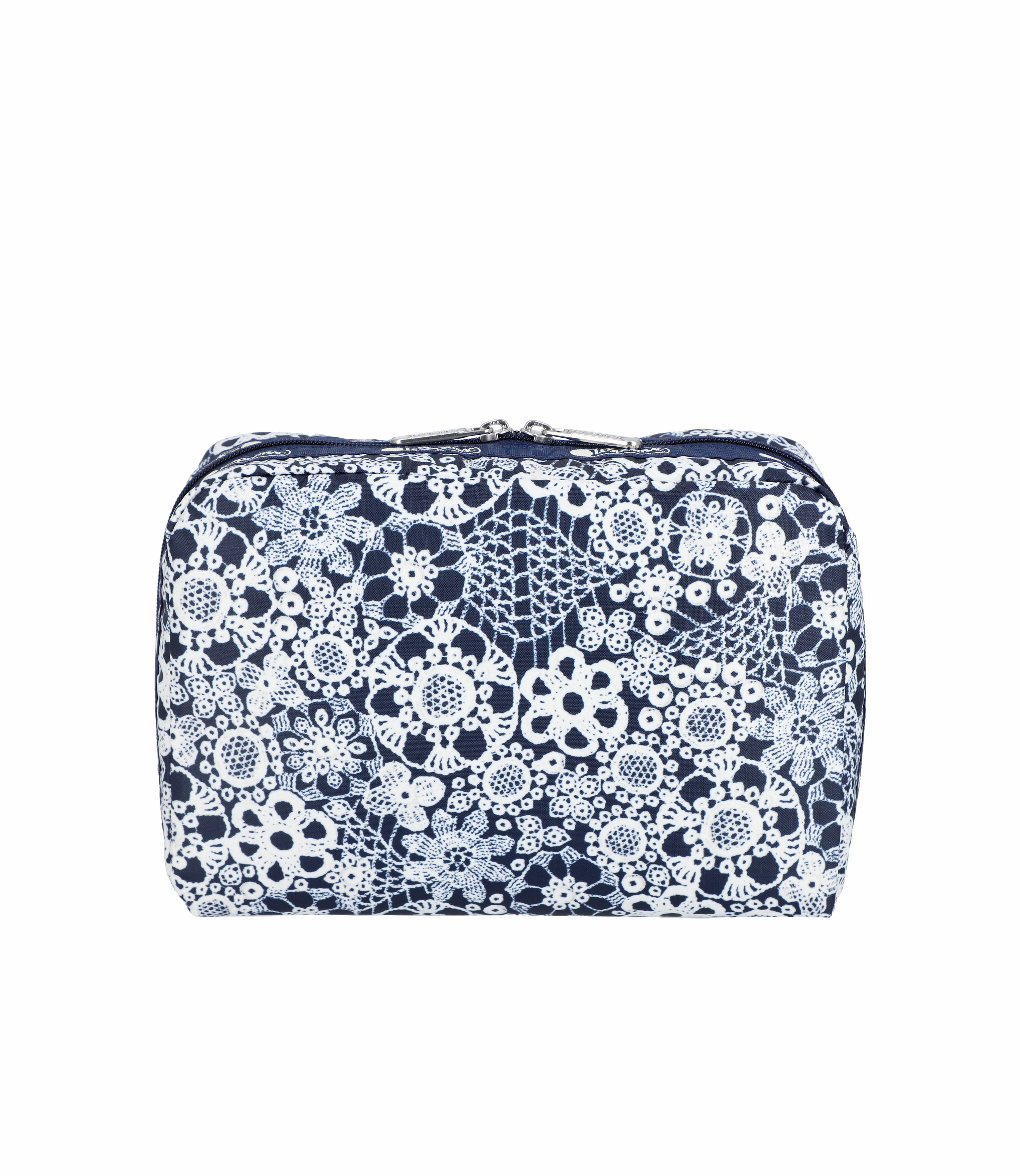 Extra Large Rectangular Cosmetic - Floral Lace Navy print – LeSportsac