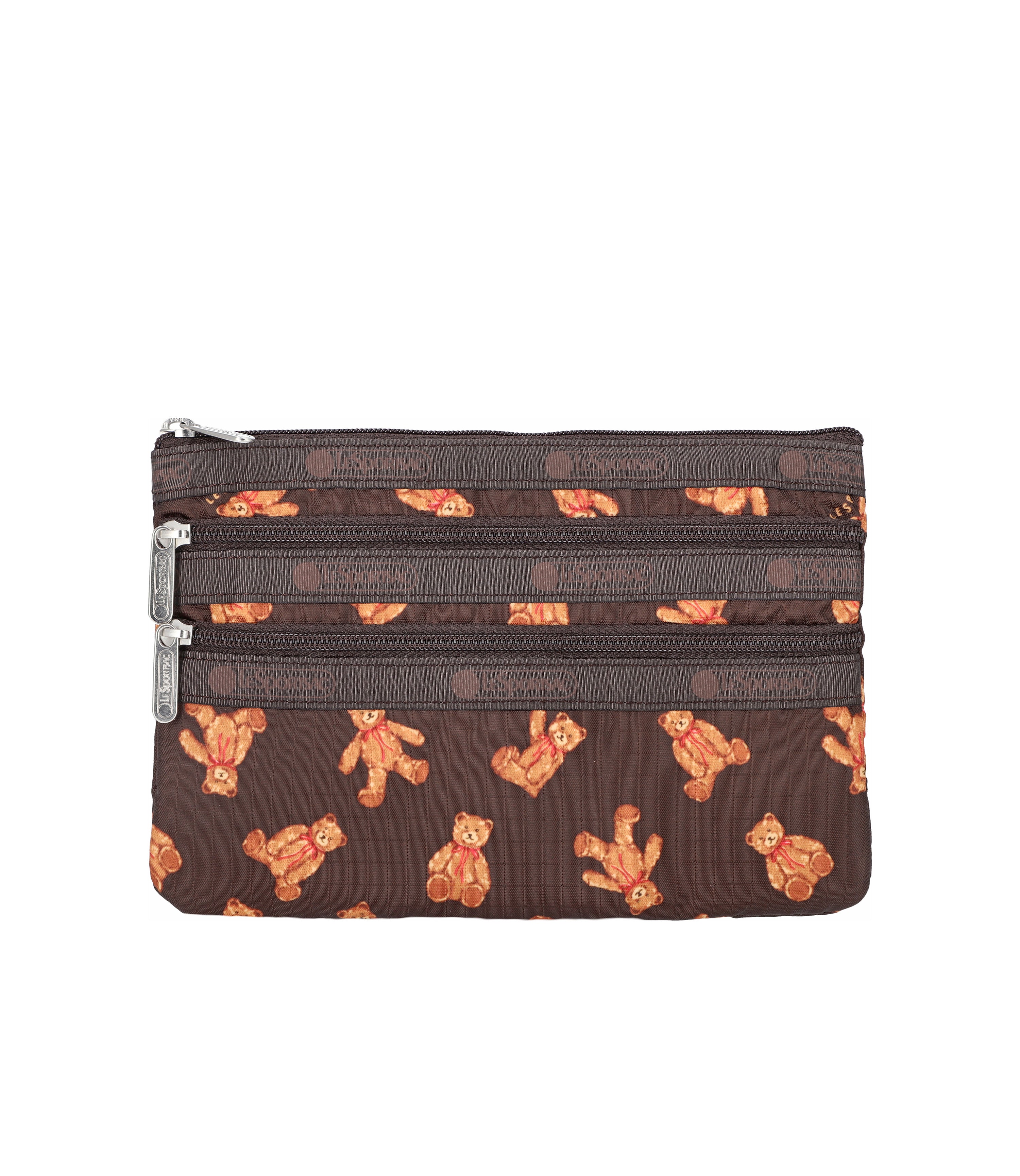 3-Zip Cosmetic - Teddy Bear Wonderland print – LeSportsac