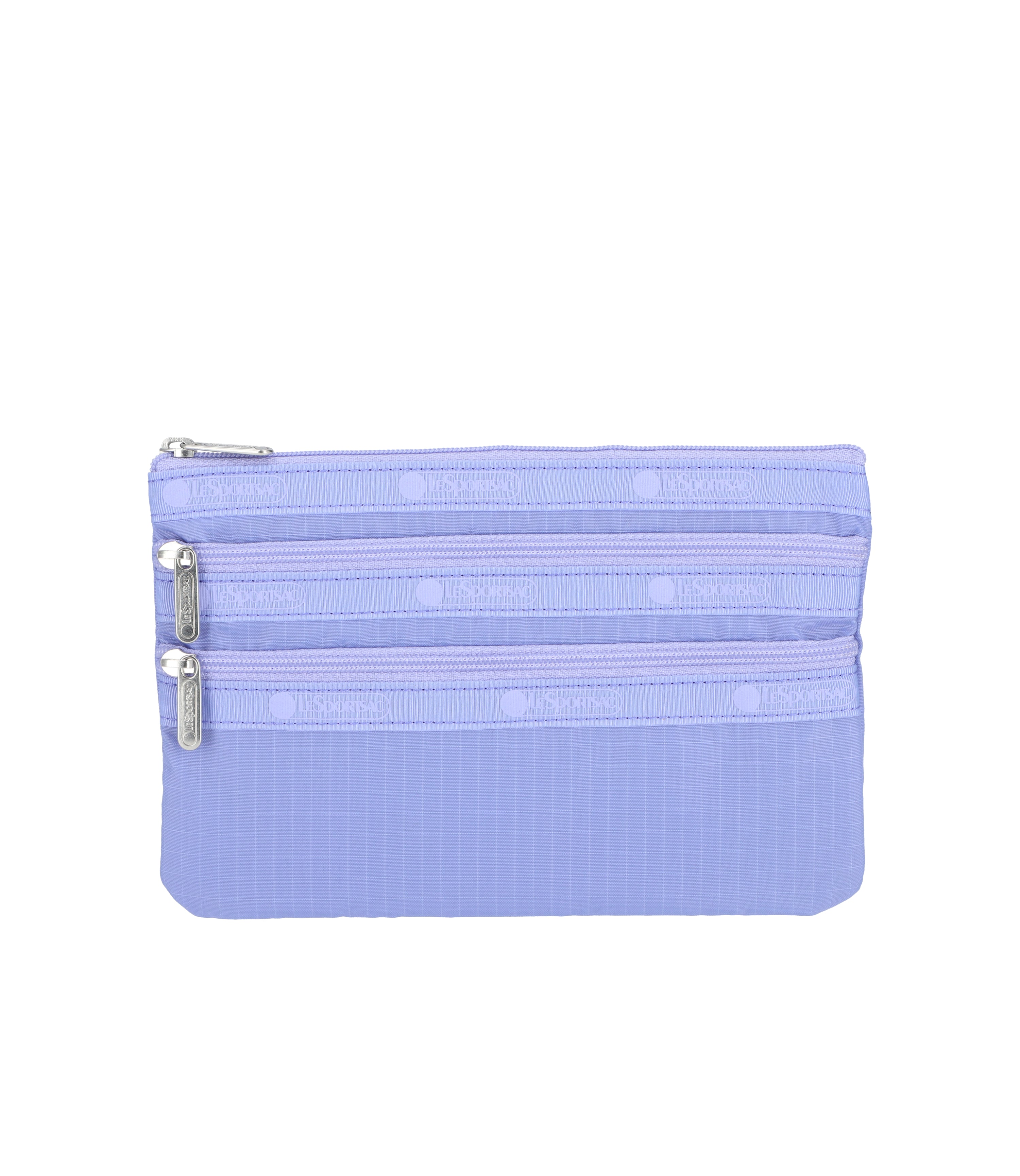 3-Zip Cosmetic - Periwinkle Dream solid – LeSportsac