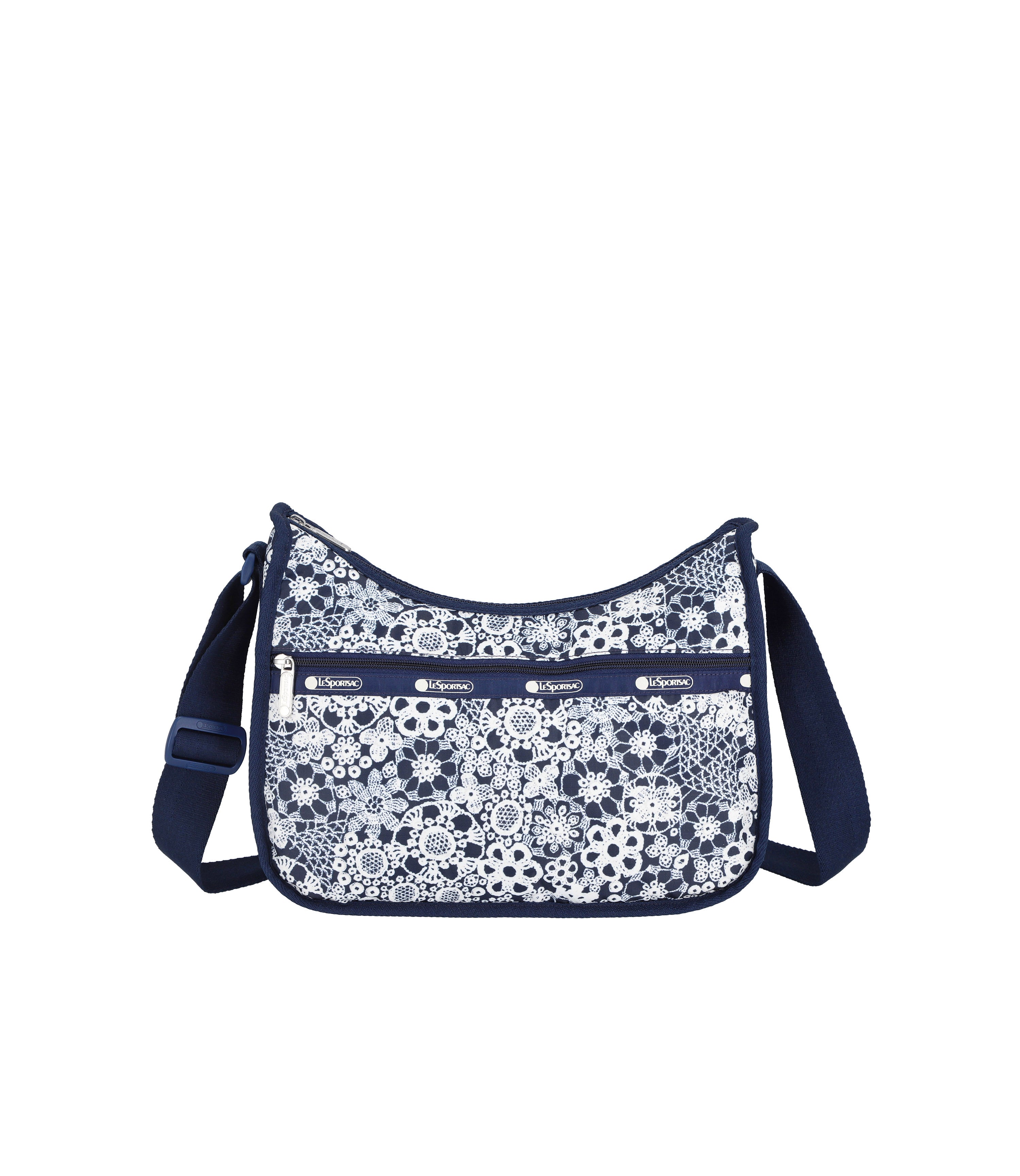 Classic Hobo - Floral Lace Navy print – LeSportsac