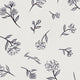 Ink Sketched Floral Ivory print