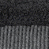Black Denim/Black Sherpa