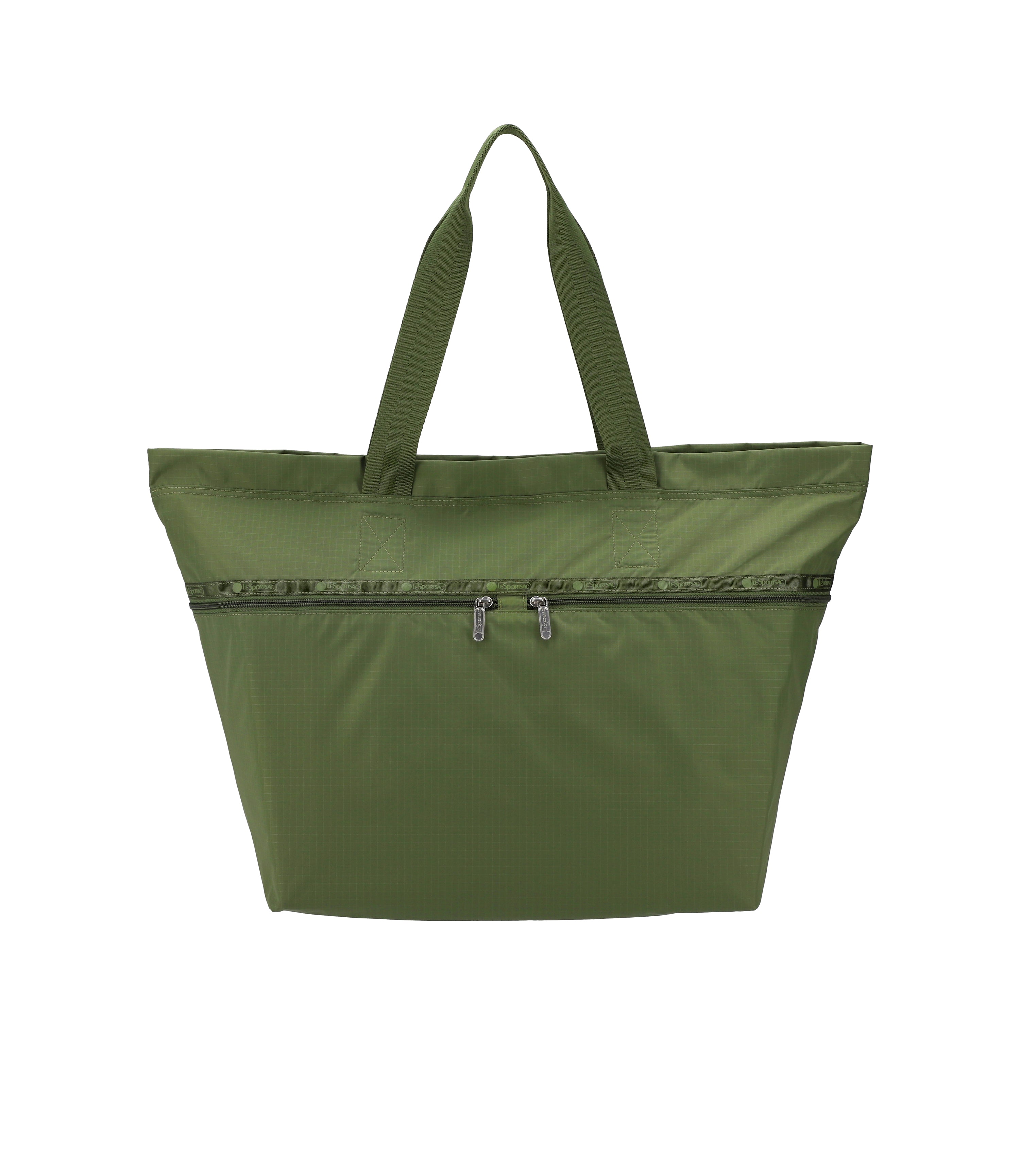 Carlin Zip Top Tote Bag - Olive solid – LeSportsac