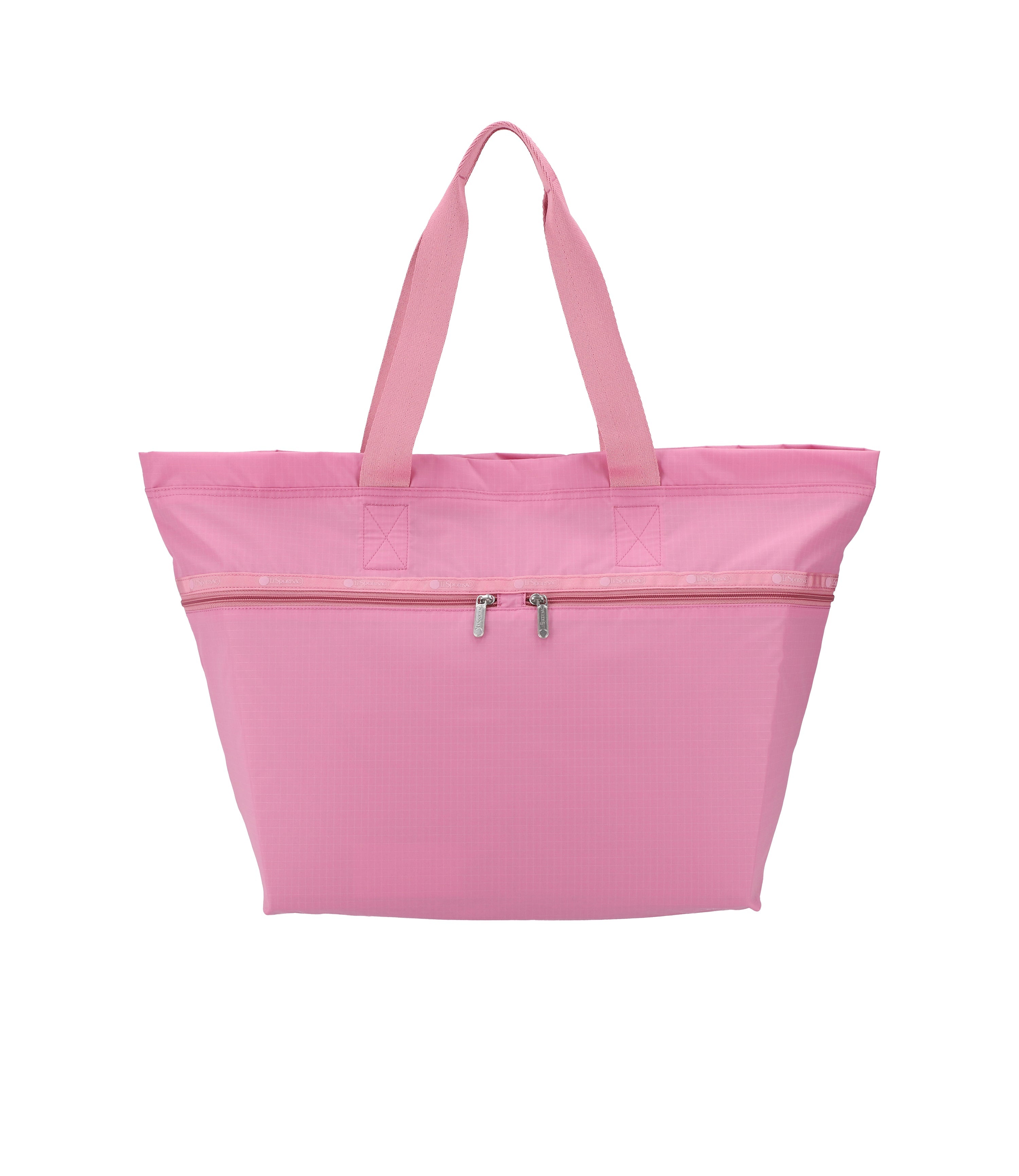 Carlin Zip Top Tote Bag - Cashmere Rose solid