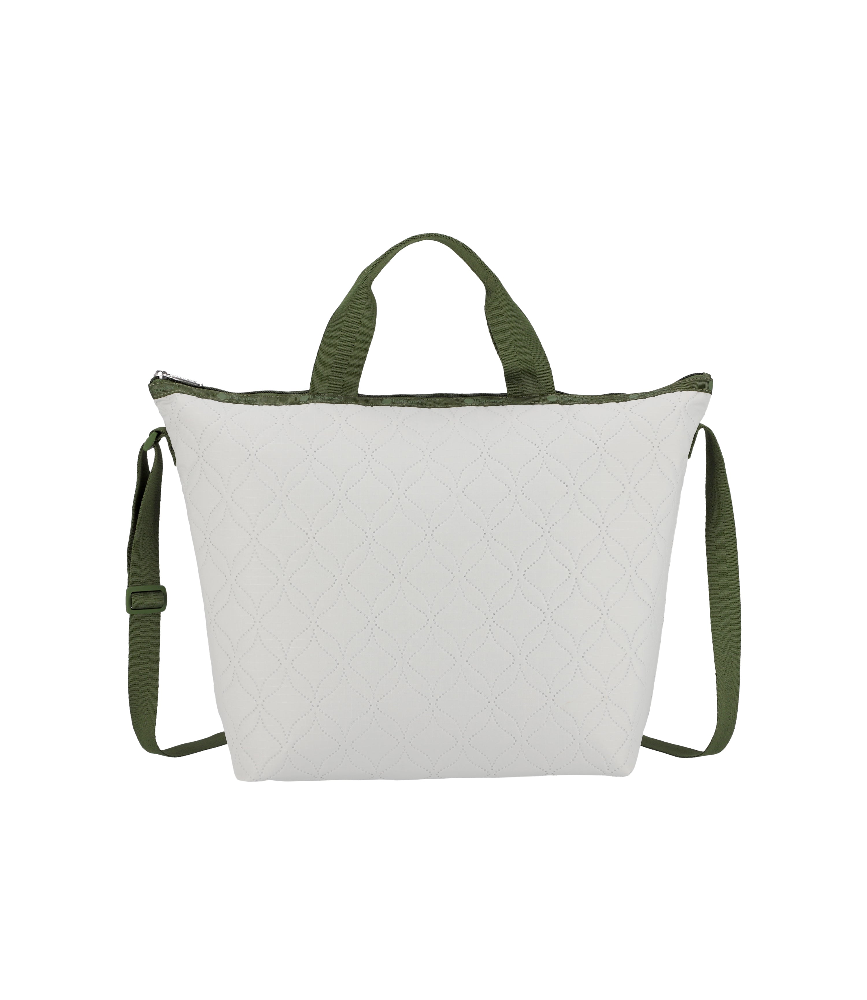 Deluxe Easy Carry Tote - Wavy Deboss Off-White